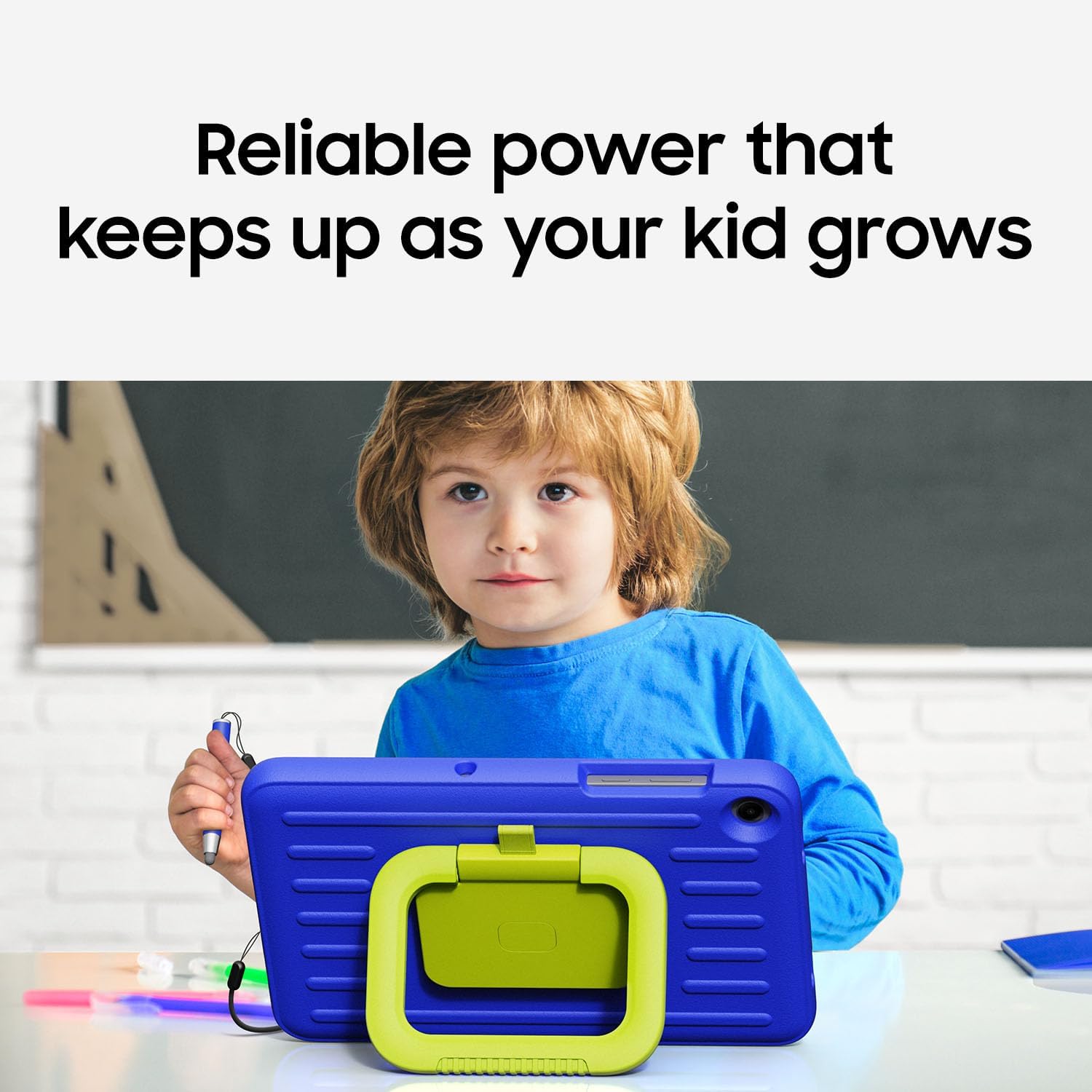 Samsung Galaxy Tab A11+ Kids Edition, Amazon Exclusive, 128 GB Android Tablet, Large Display, Durable, Slim, Light, Long Battery Life, US Version, Royal Blue