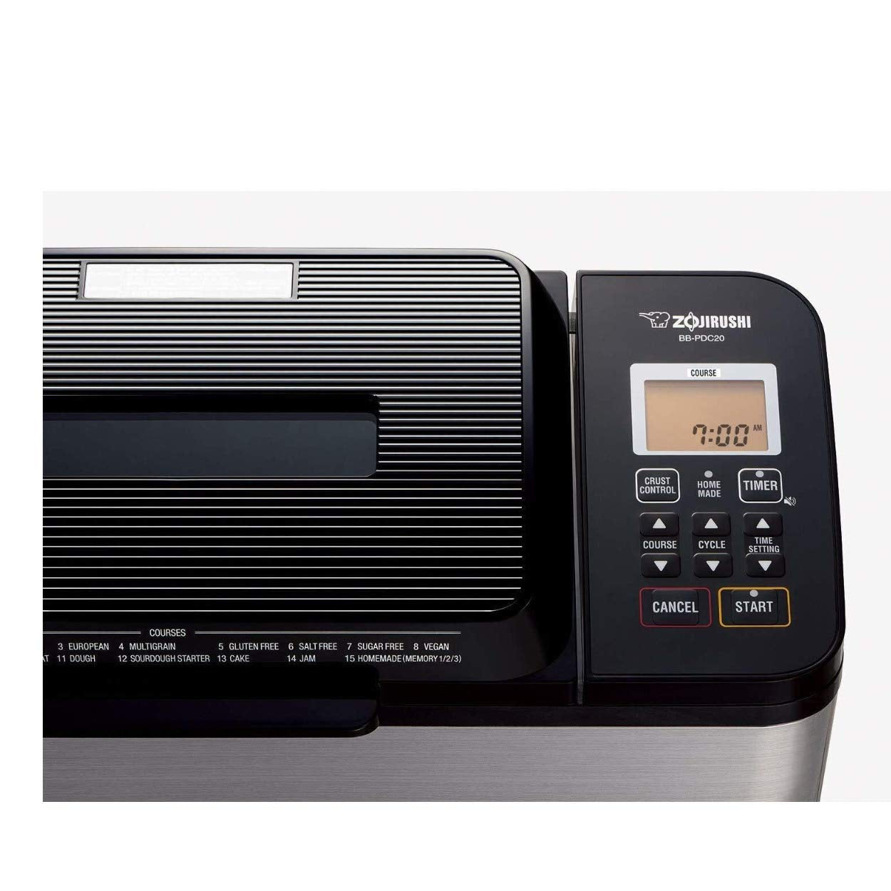 ZOJIRUSHI BB-PDC20BA Virtuoso Plus Breadmaker for 2 lb Loaves