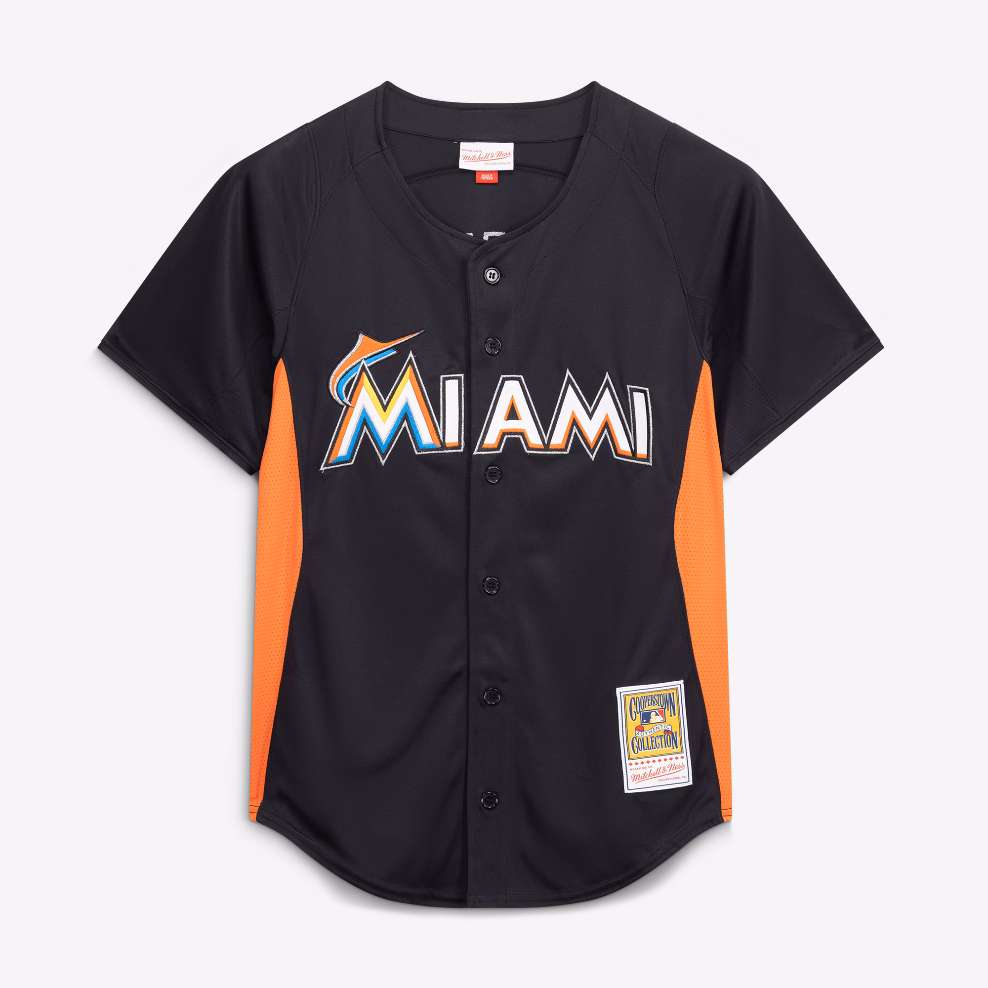 Jose Fernandez Miami Marlins Mitchell & Ness Authentic Batting Practice Jersey - Black