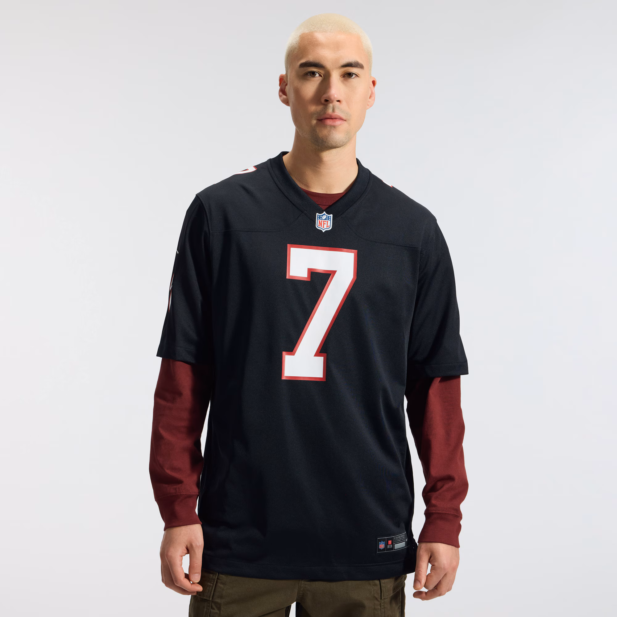 Bijan Robinson Atlanta Falcons Nike  Throwback Game Jersey - Black