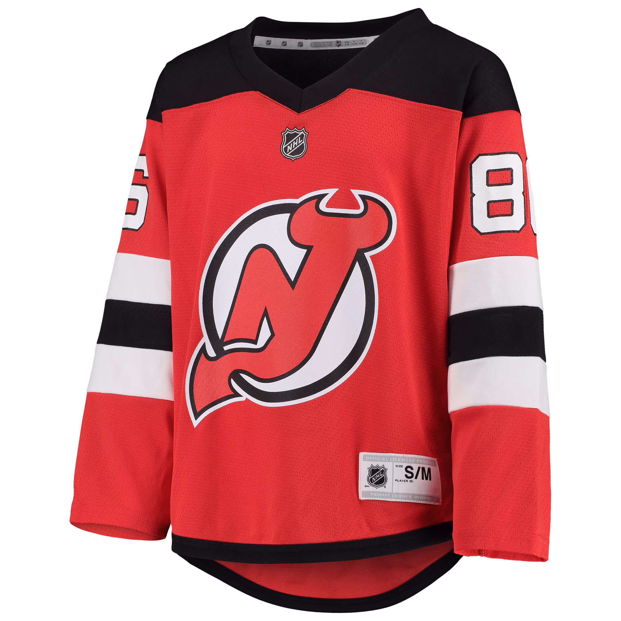 Jack Hughes New Jersey Devils Youth Home Player Replica Jersey - Red
