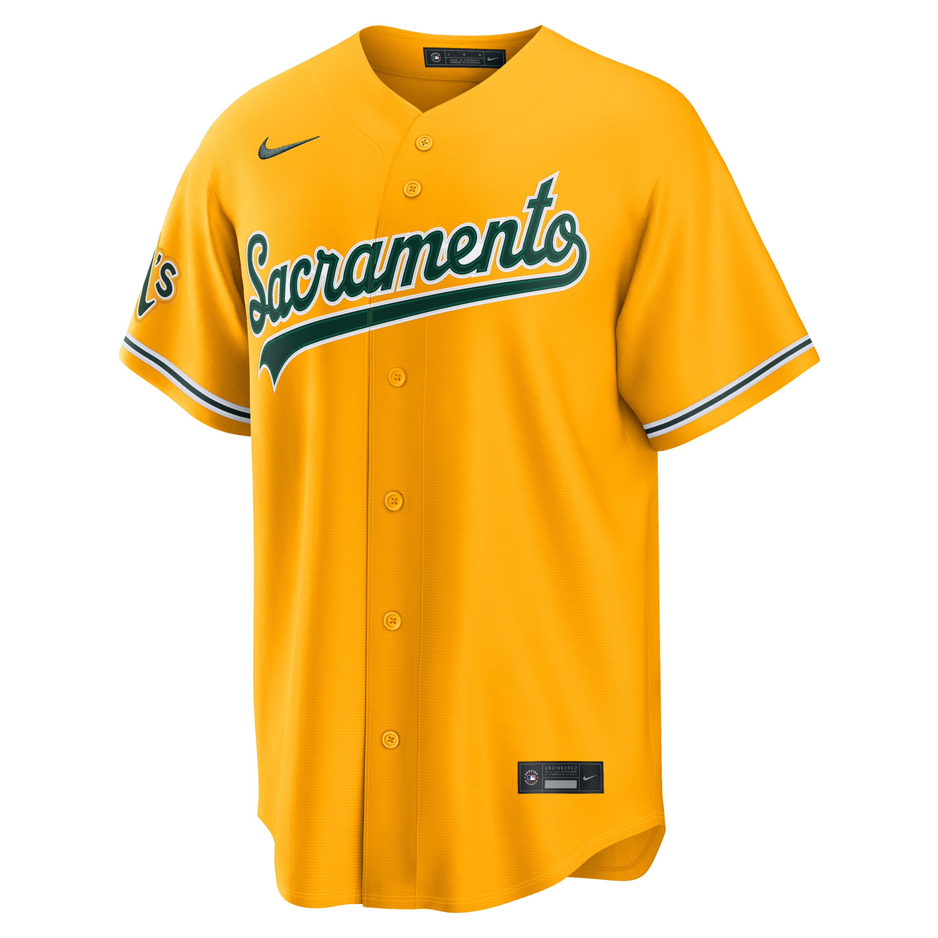 Brent Rooker Athletics Nike Alternate Stadium Jersey - Gold