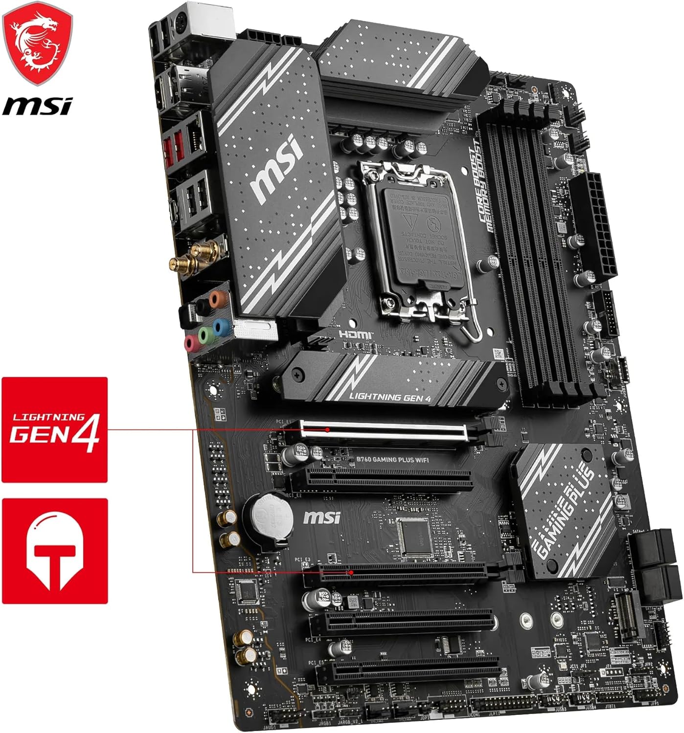 MSI B760 Gaming Plus WiFi Motherboard Intel B760 LGA 1700 ATX