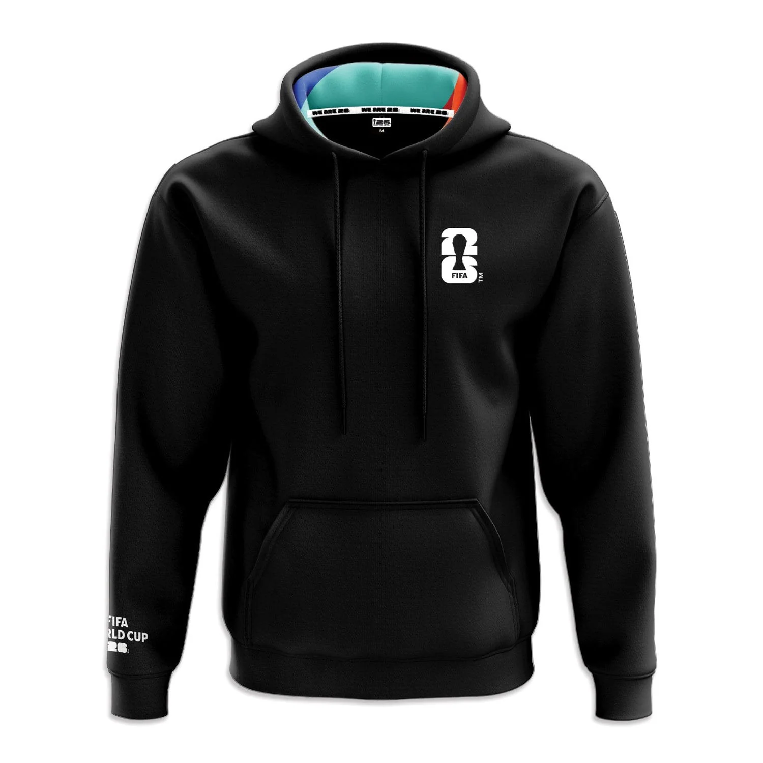 FIFA World Cup 2026™ Pattern Black Hoodie - Unisex