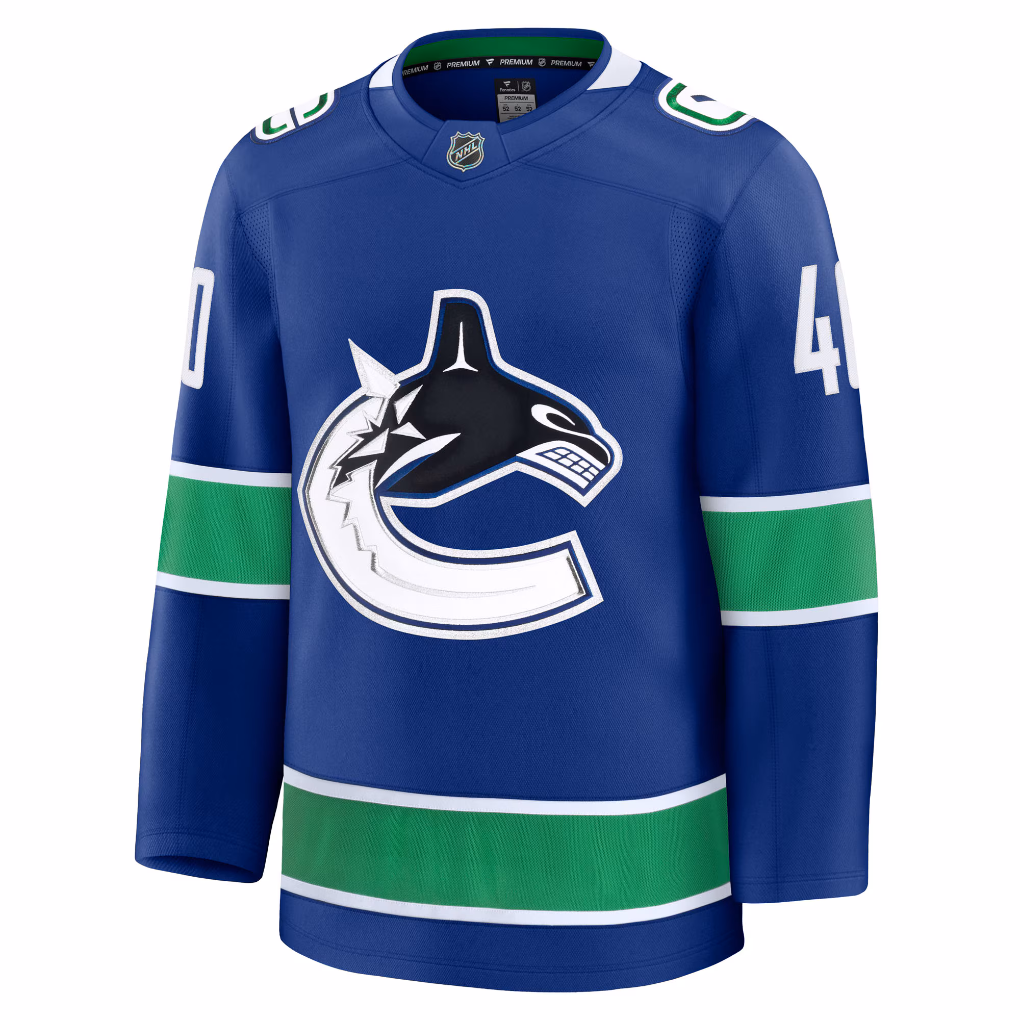 Elias Pettersson Vancouver Canucks Fanatics Home Premium Jersey - Blue