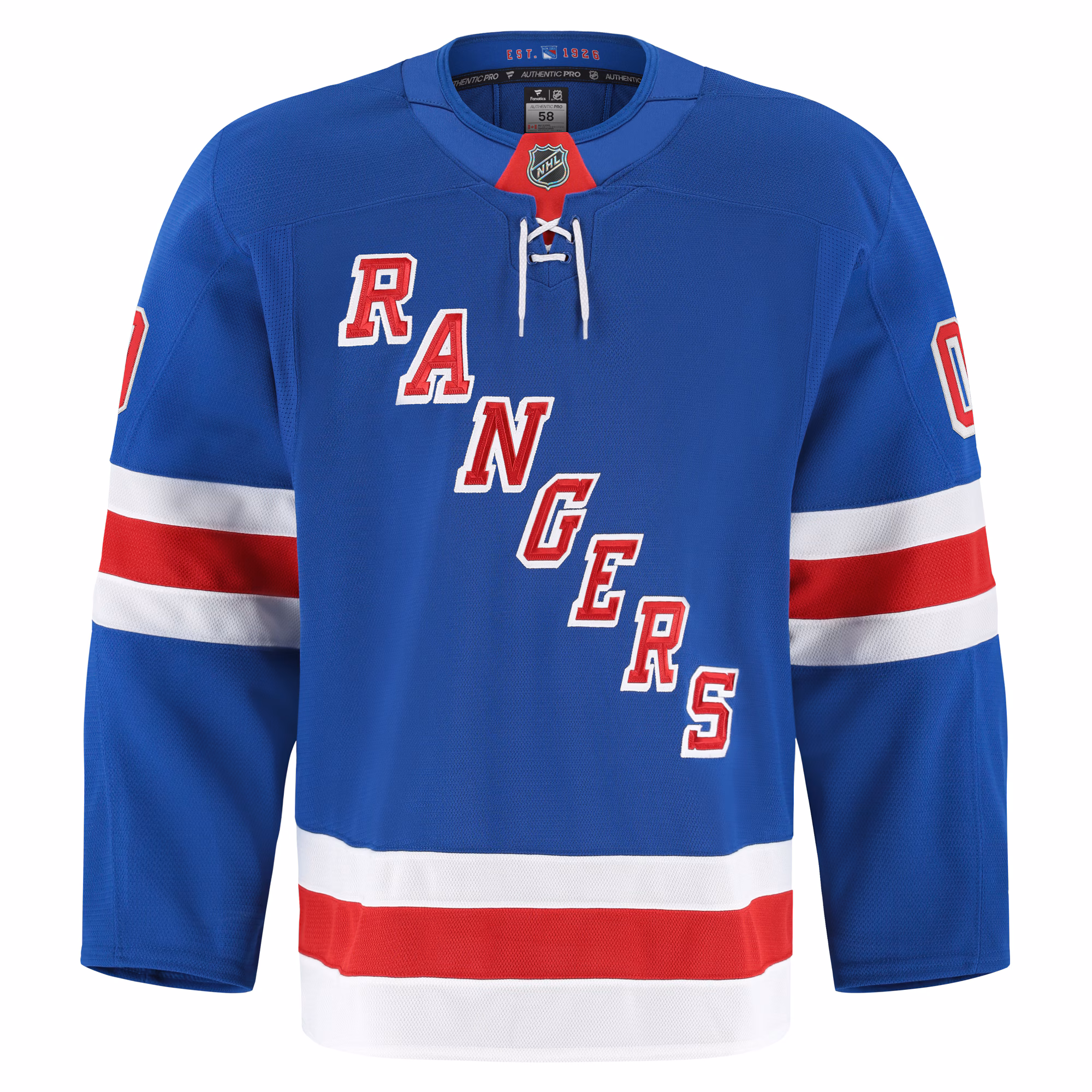 New York Rangers Fanatics Home Authentic Pro Custom Jersey - Royal