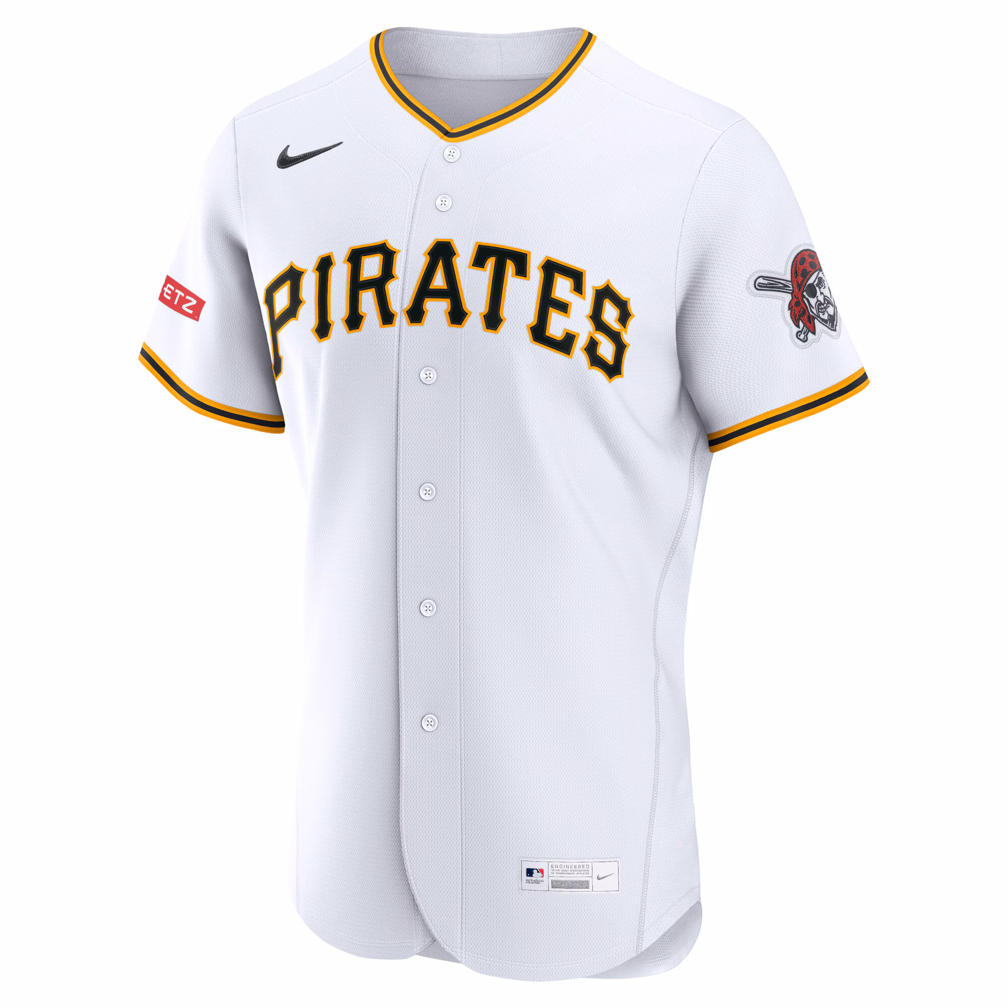 Pittsburgh Pirates Nike Home Authentic Jersey - White