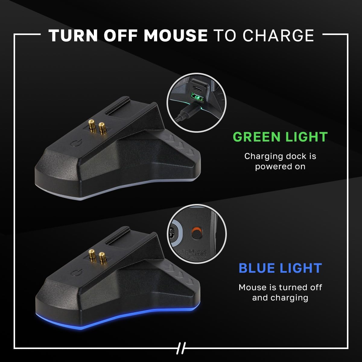 Logitech G502 Lightspeed Wireless Gaming Mouse | Hero Sensor, 25,600 DPI, 11 Programmable Buttons, Tunable Weights, Onboard Memory, PC/Mac | with Signature Series Charging Dock