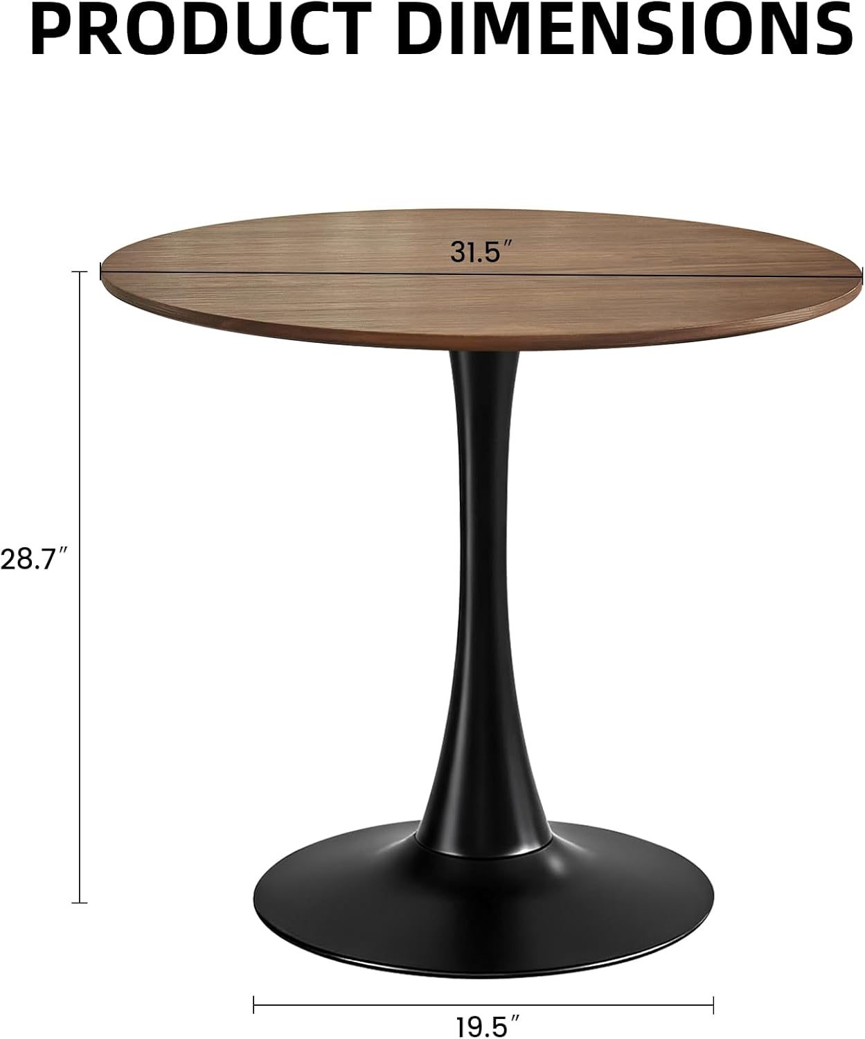 Round Dining Table, 31.5