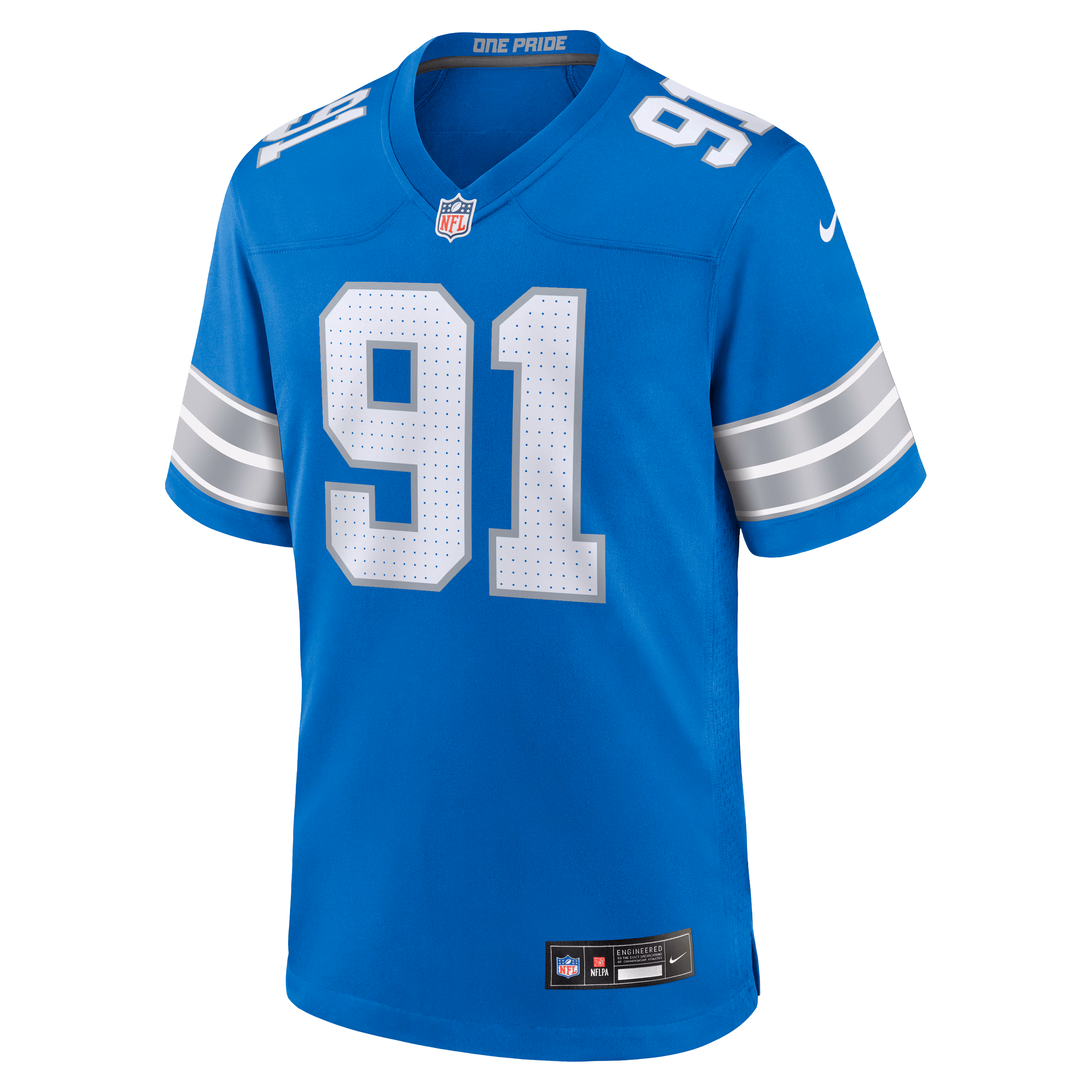 Tyleik Williams Detroit Lions Nike Team Game Jersey -  Blue