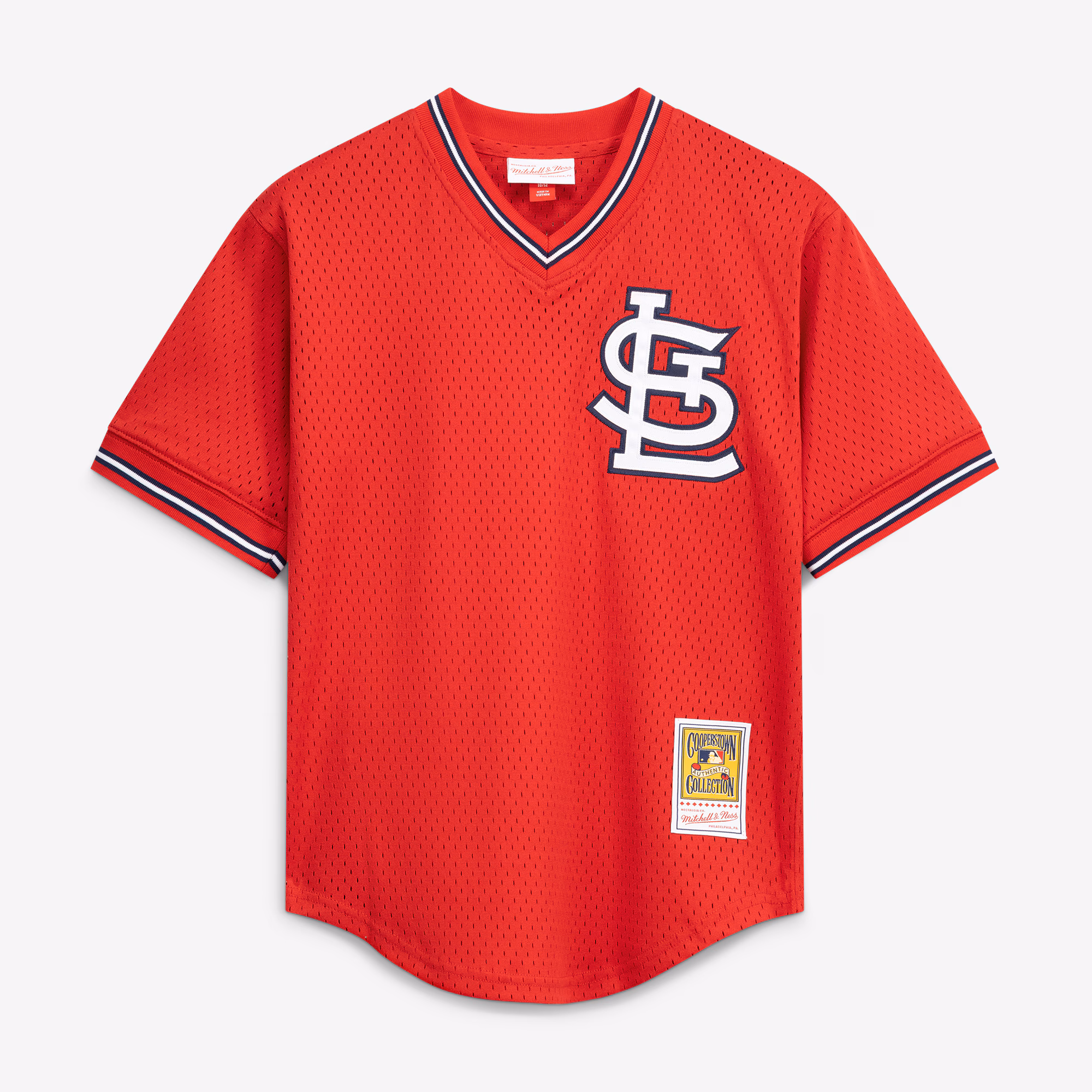 Ozzie Smith St. Louis Cardinals Mitchell & Ness Authentic Batting Practice Jersey - Scarlet