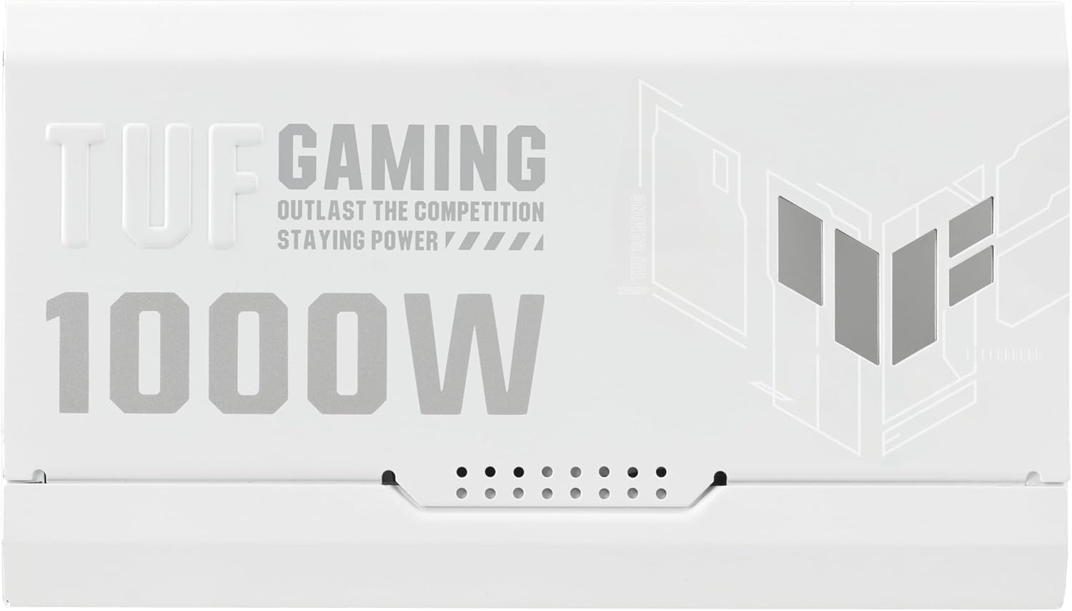 ASUS TUF Gaming 1000W Gold White Edition (1000 Watt, Fully Modular Power Supply, 80+ Gold Certified, Military-Grade Components, Dual Ball Bearing, Axial-tech Fan, PCB Coating, 10 Year Warranty)