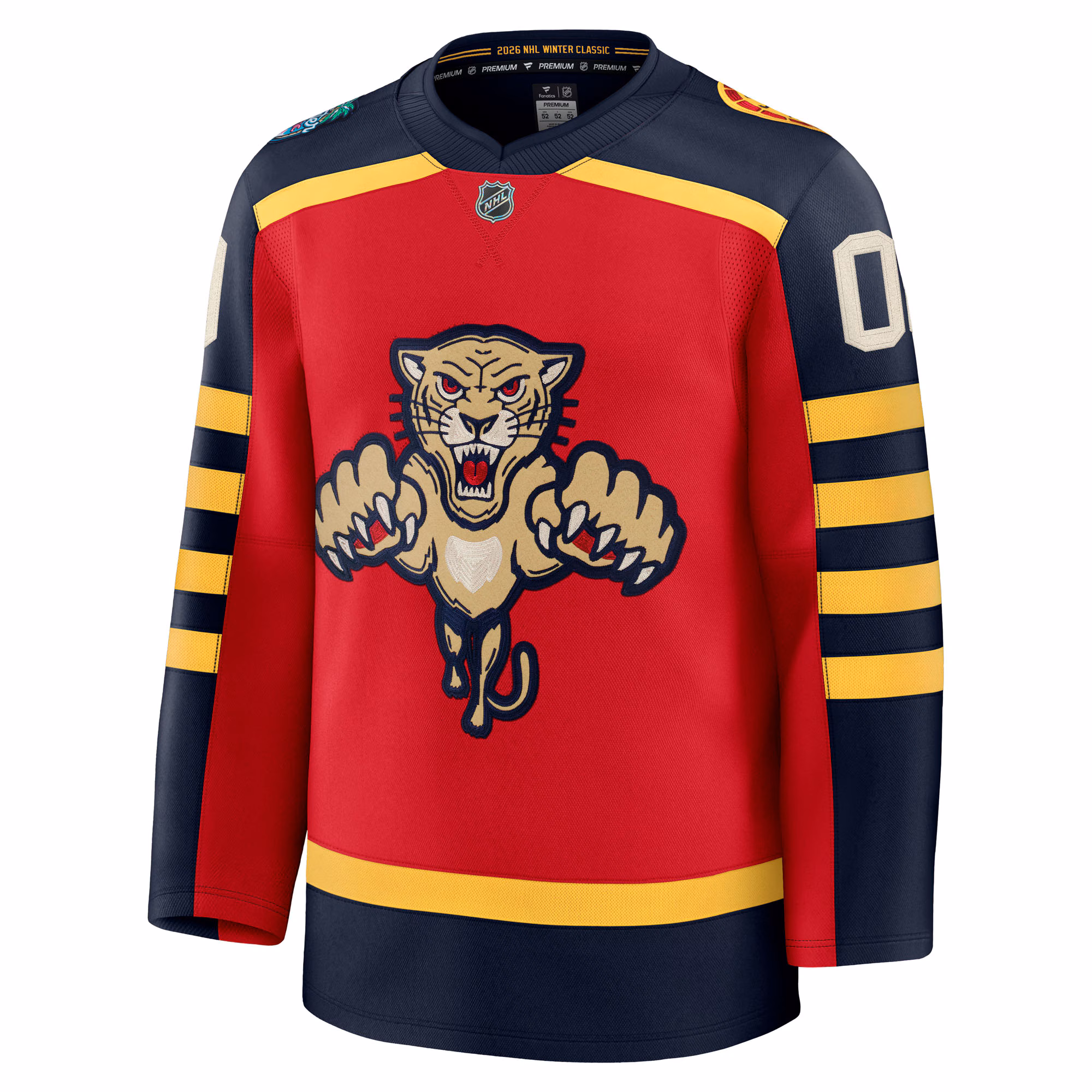 Florida Panthers Fanatics 2026 NHL Winter Classic Premium Custom Jersey - Red