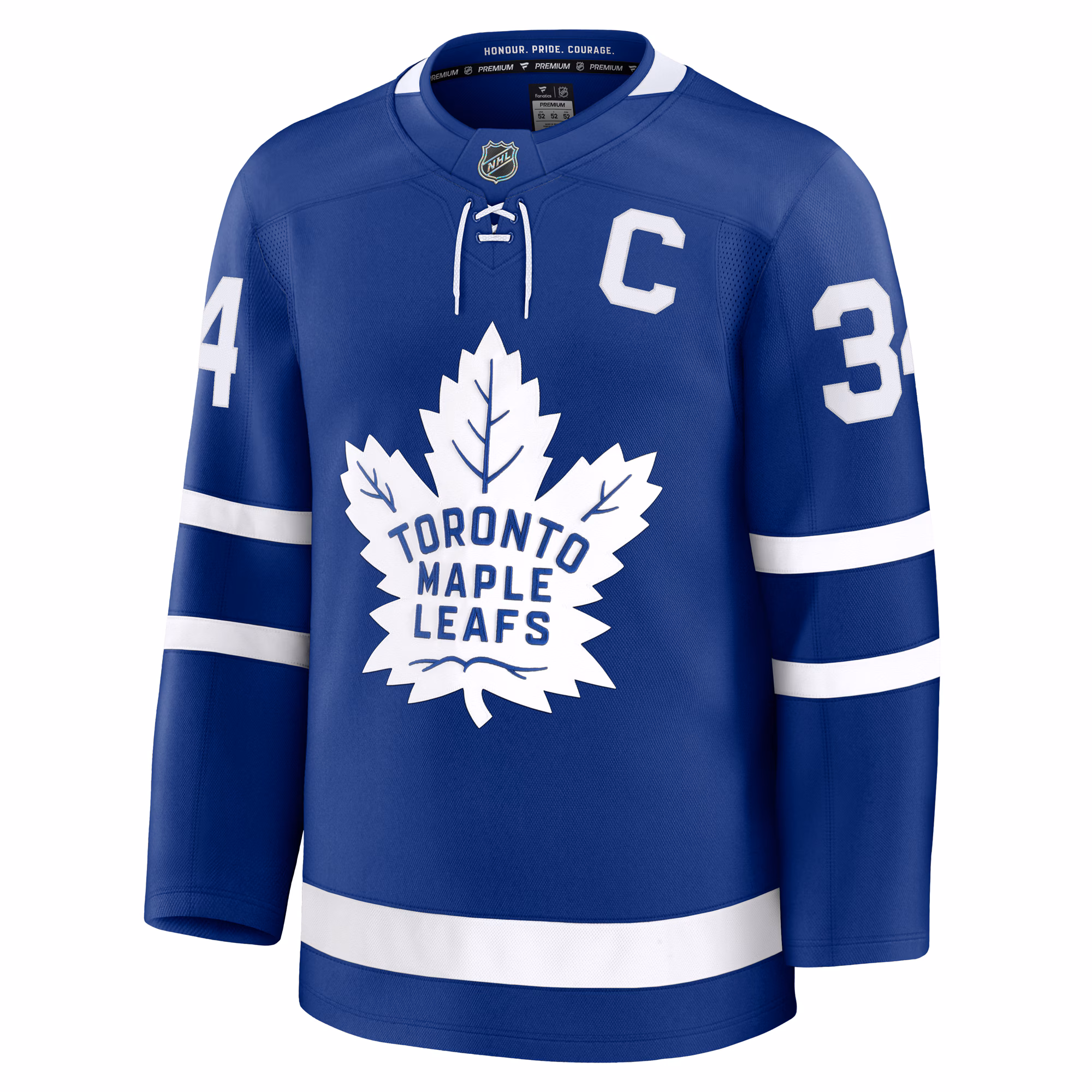 Auston Matthews Toronto Maple Leafs Fanatics Captain Patch Home Premium Jersey - Blue