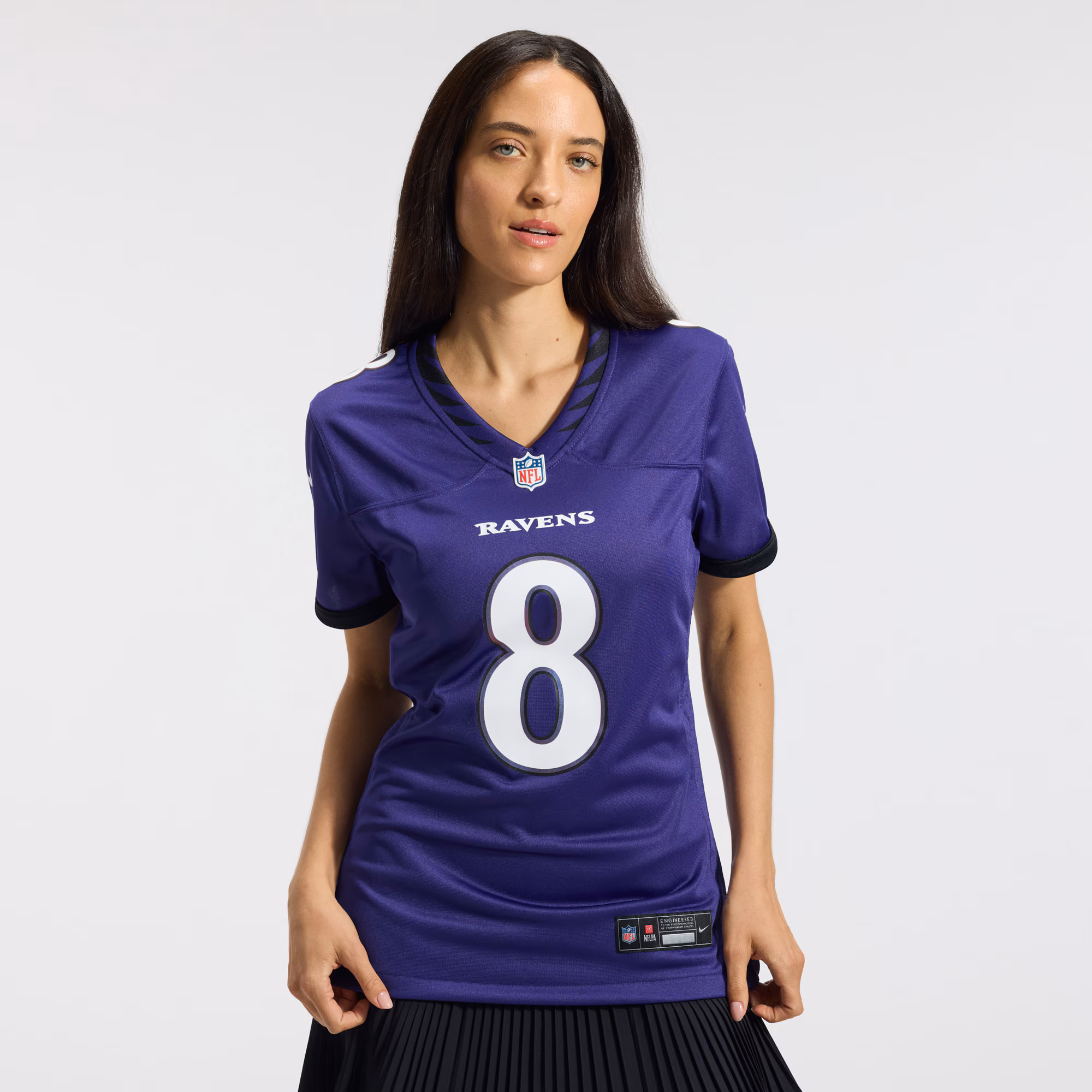 Lamar Jackson Baltimore Ravens Nike Women's Team Game Jersey - Purple