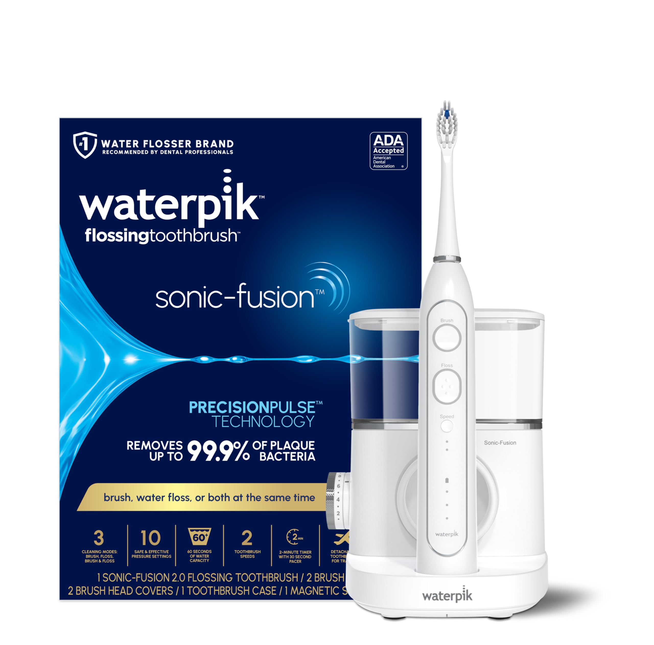 WATERPIK Sonic-Fusion 2.0 Electric Toothbrush & Water Flosser