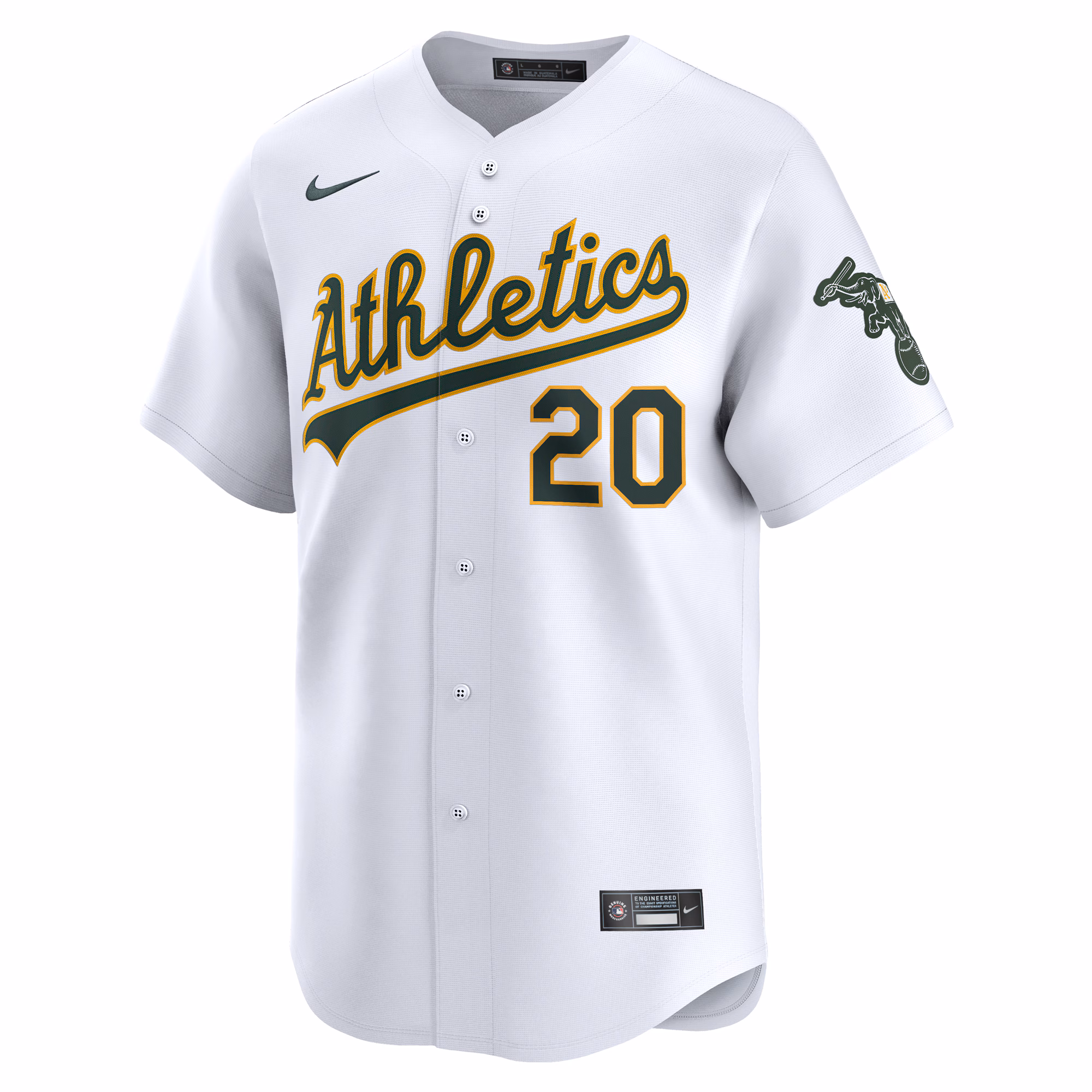 Zack Gelof Athletics Nike Home Limited Player Jersey - White