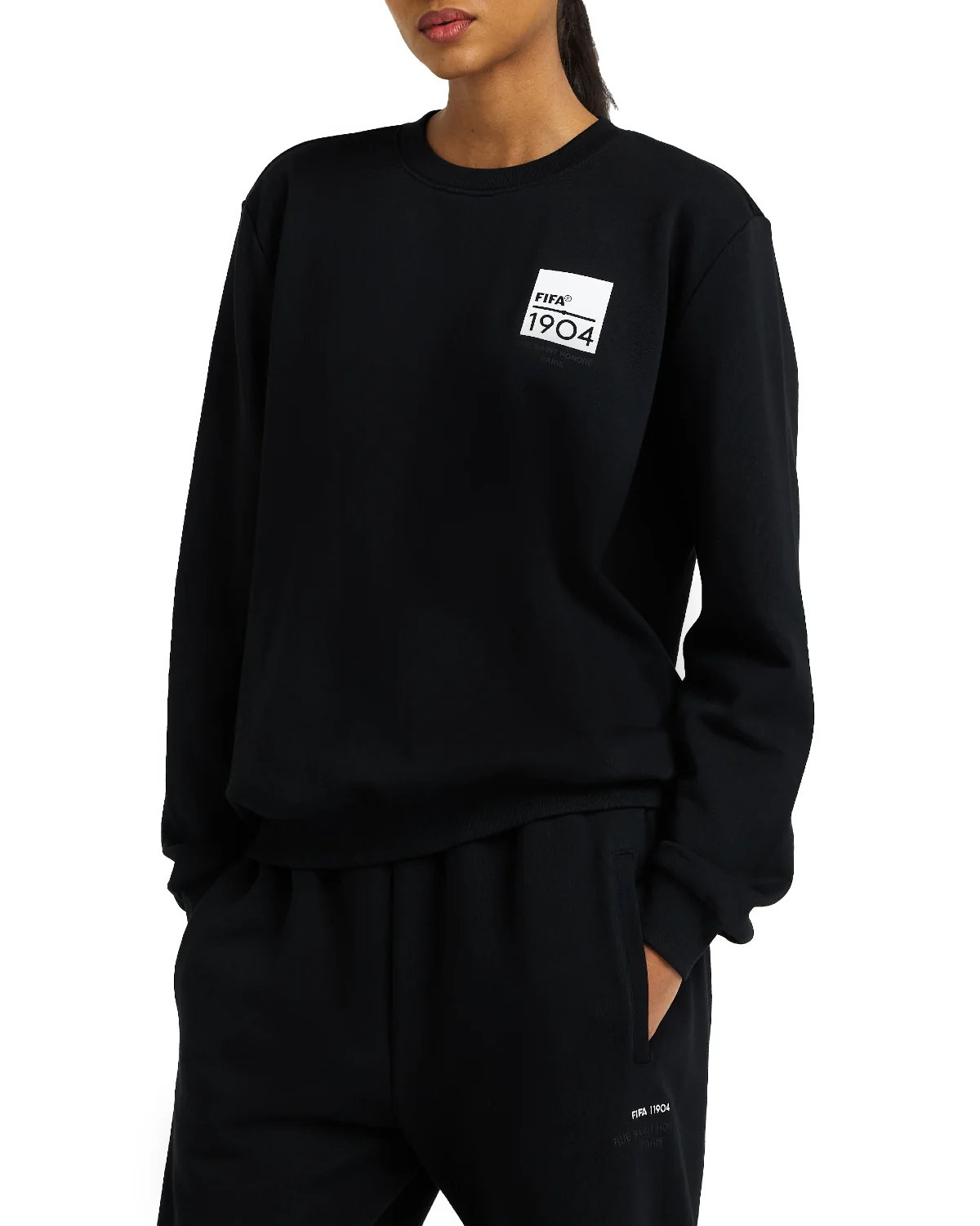 FIFA 1904 Black Square Crewneck - Unisex