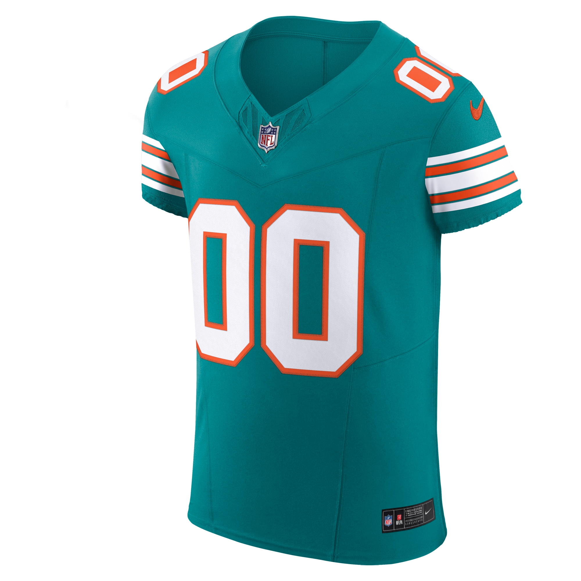 Miami Dolphins Nike Alternate Vapor F.U.S.E. Elite Custom Jersey - Aqua