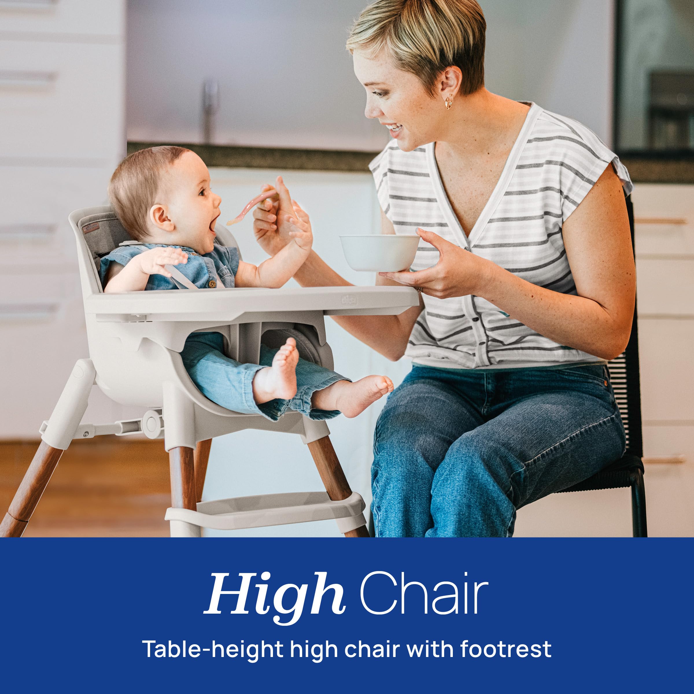 CHICCO Zest LE 4-in-1 Folding High Chair and Stool