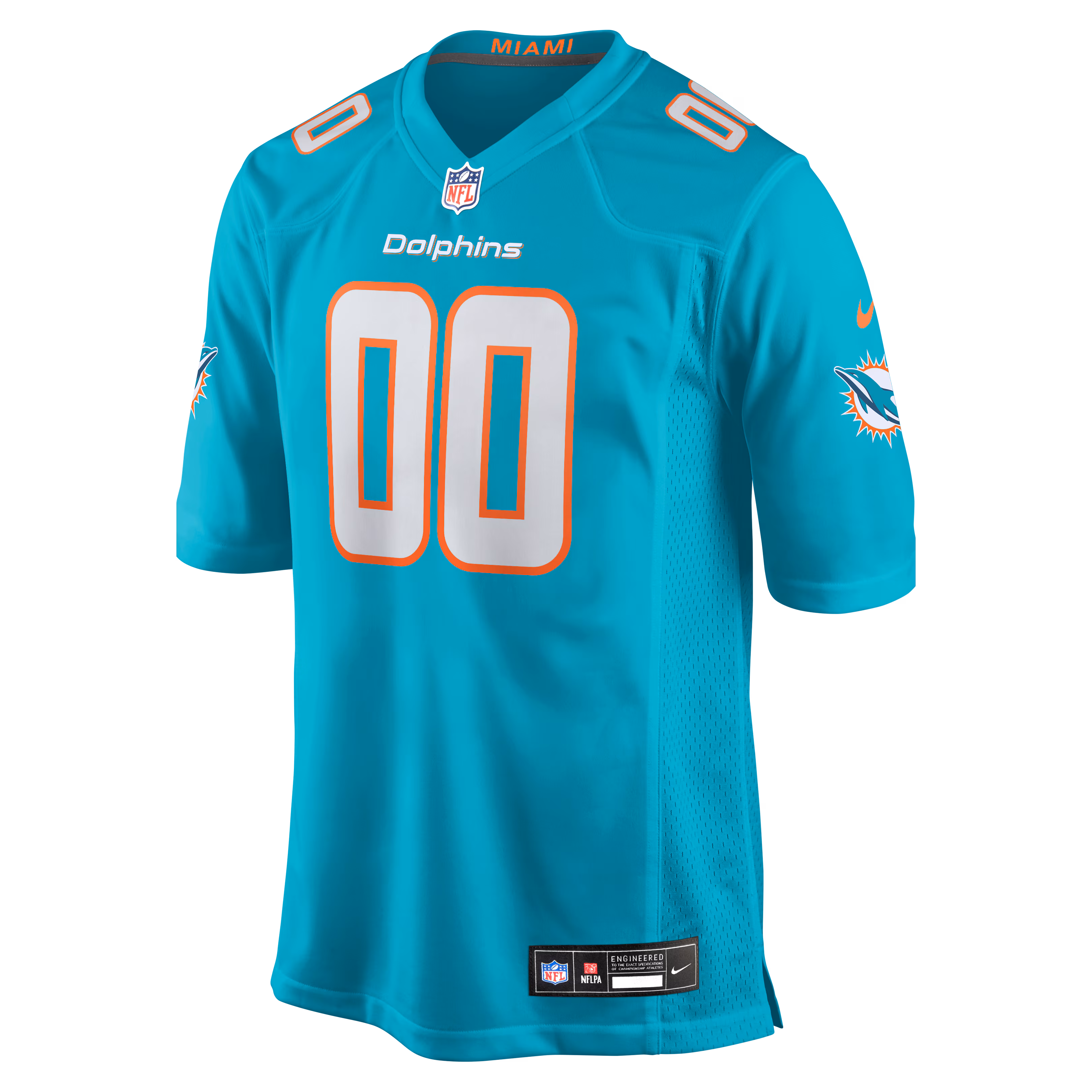 Miami Dolphins Nike Custom Game Jersey - Aqua