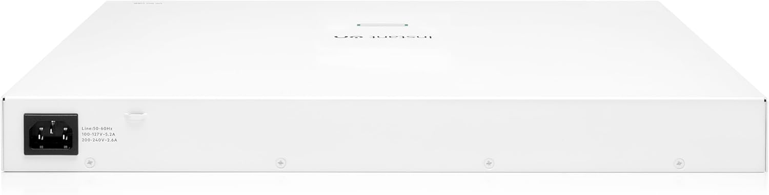 HPE Networking Instant On Switch Series 1830 48-Port Gb Smart-Managed Layer 2 Ethernet Switch with PoE | 48x 1G | 4X SFP | 24x CL4 PoE (370W) | Fan-Less | US Cord (JL815A#ABA)
