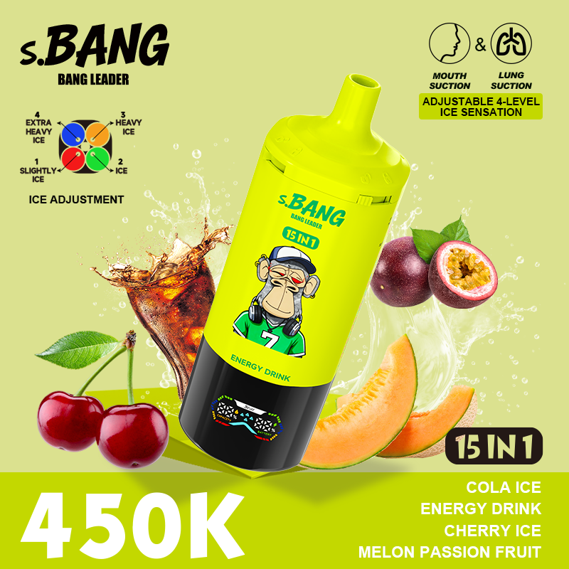 Bang Leader 450K 15 In 1 Puffs 450000 Disposable Vape High Puff Disposable