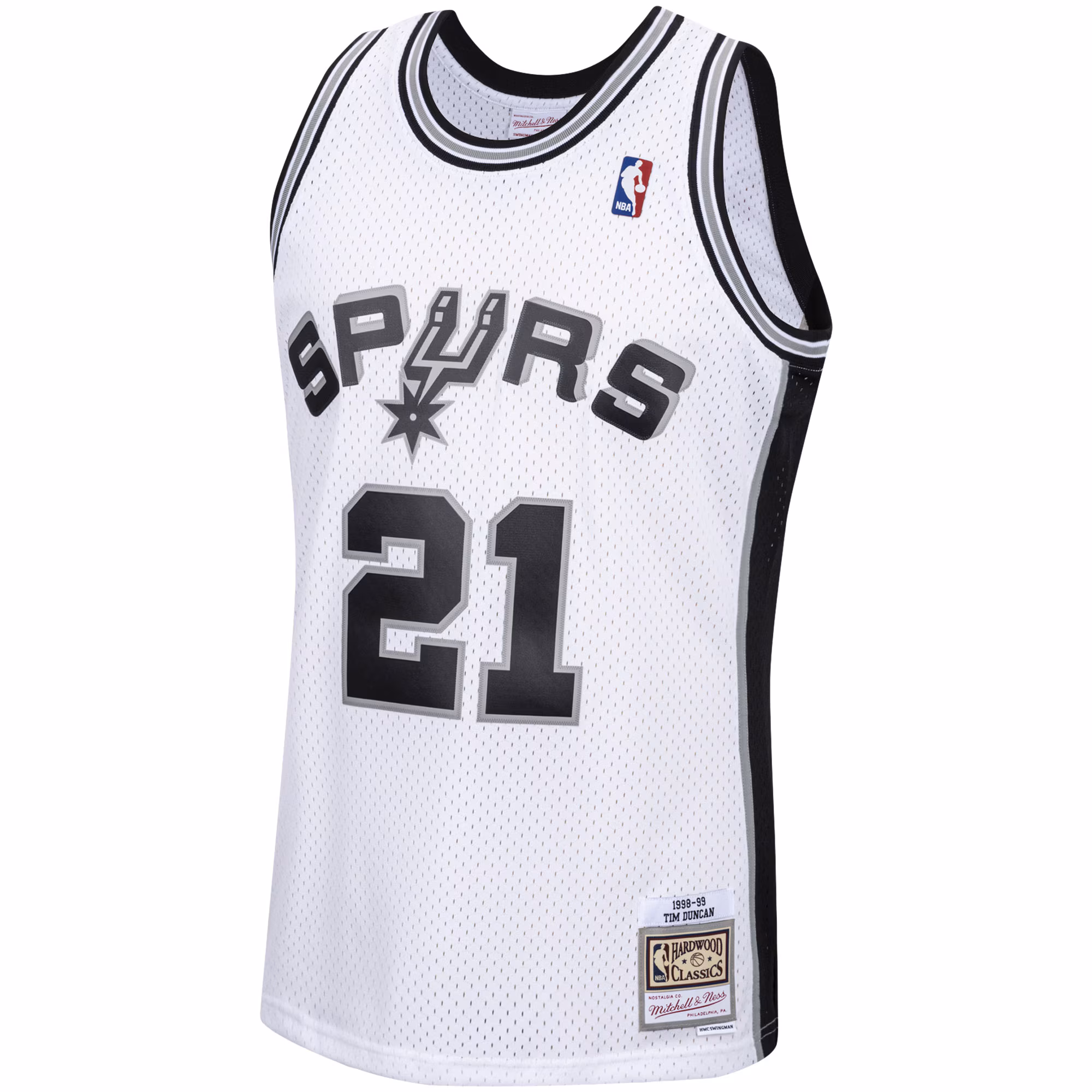 Tim Duncan San Antonio Spurs Mitchell & Ness 1998/99 Hardwood Classics Swingman Jersey - White