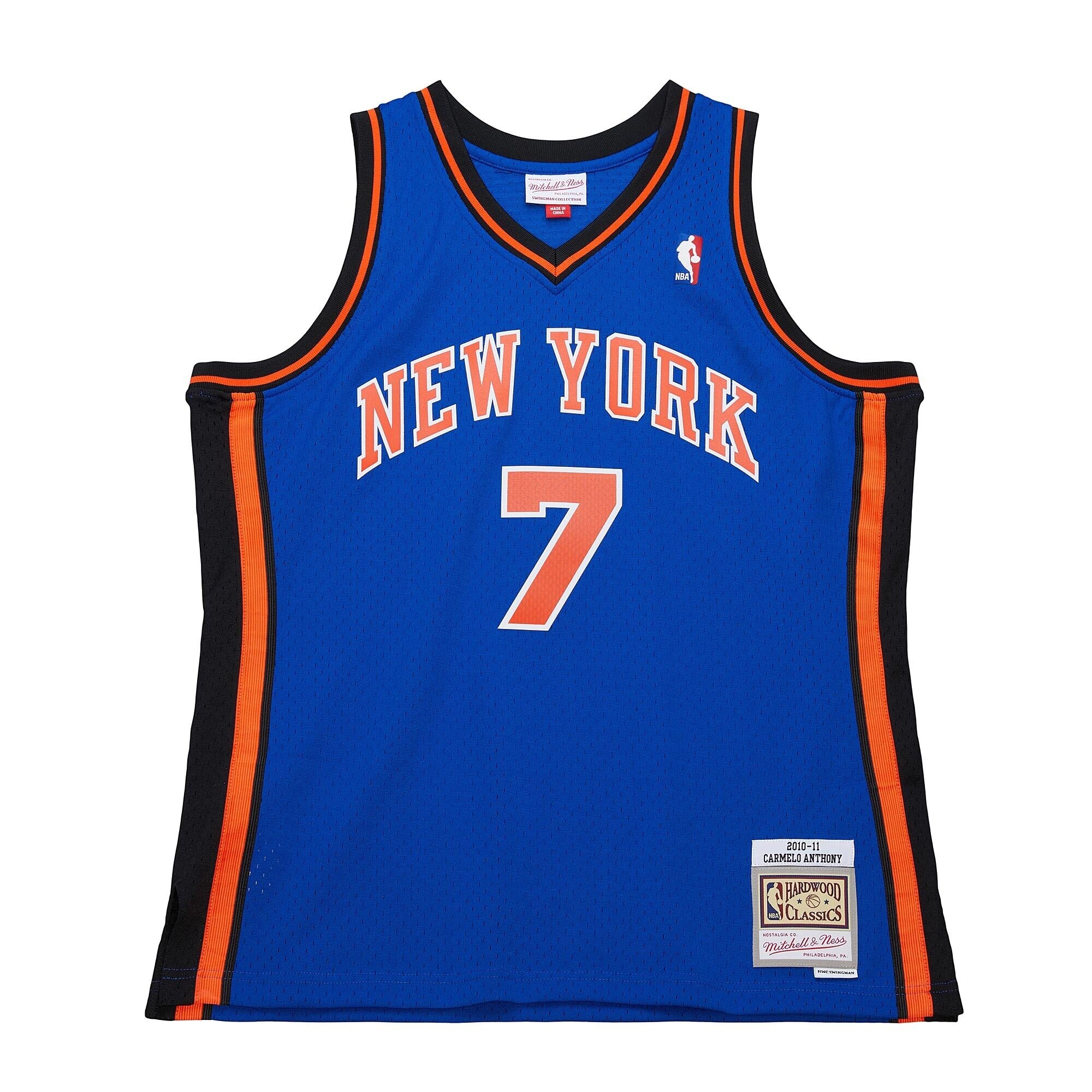 Carmelo Anthony New York Knicks Mitchell & Ness 2010/11 Swingman Jersey - Blue