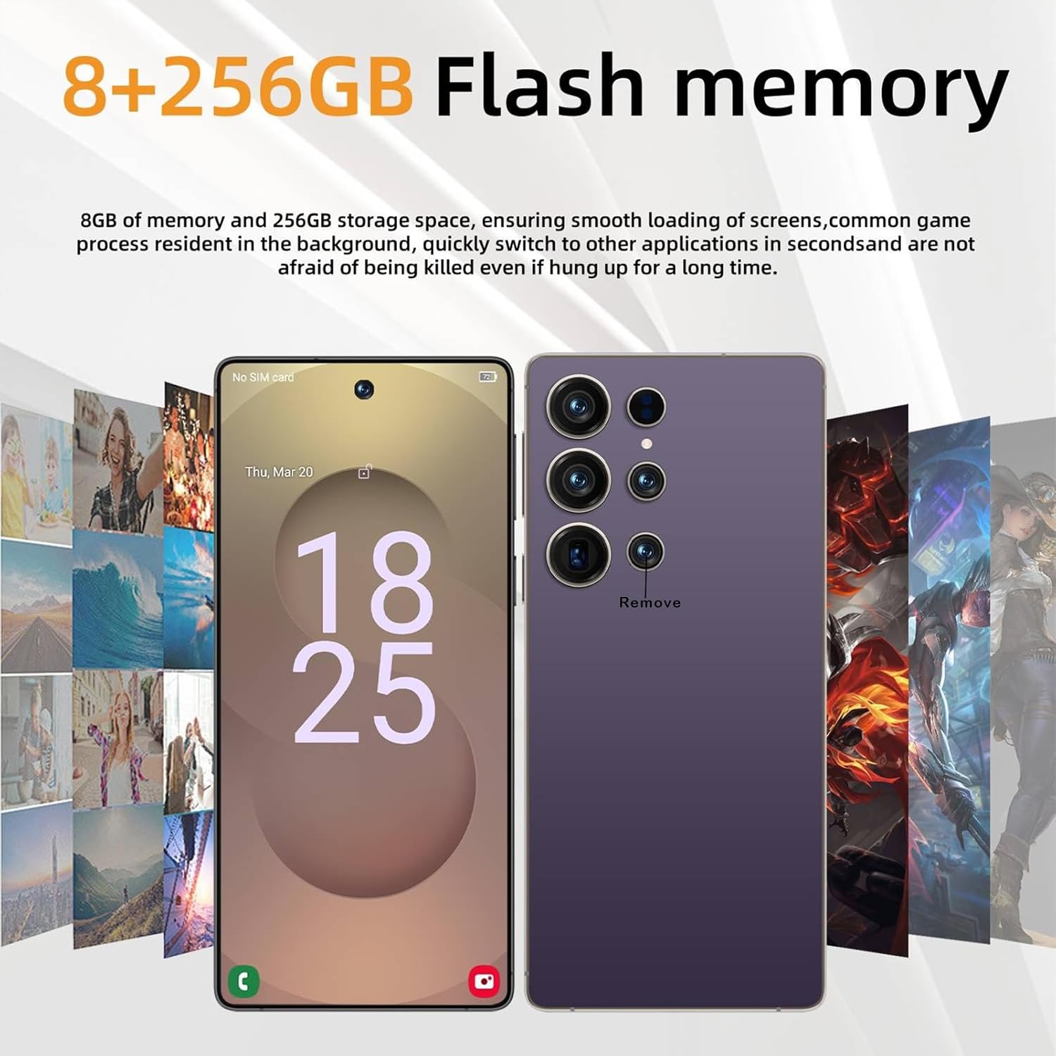 I25U 5G Unlocked Phones,Android 15.0 Smartphone,6.9