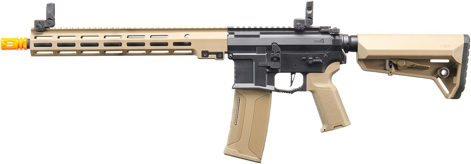 Lancer Tactical Gen 4 Nebula II ETU Predator Stalker 13'' Full Steel CNC AEG Airsoft Gun (Programmable MOSFET) with Battery & Charger