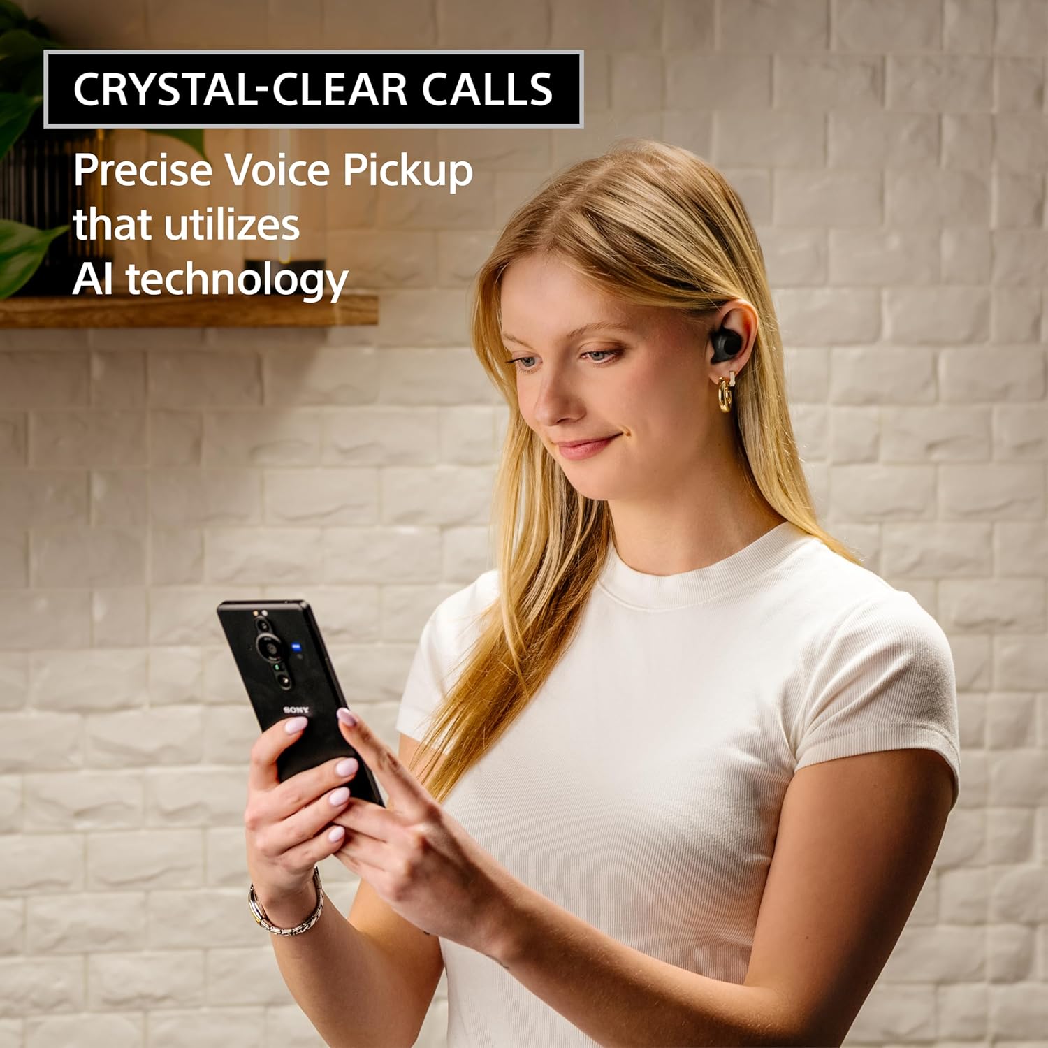 Sony WF-C710N Truly Wireless Noise-Canceling Earbuds with up to 30-Hour Battery Life, Lightweight and Secure, Black
