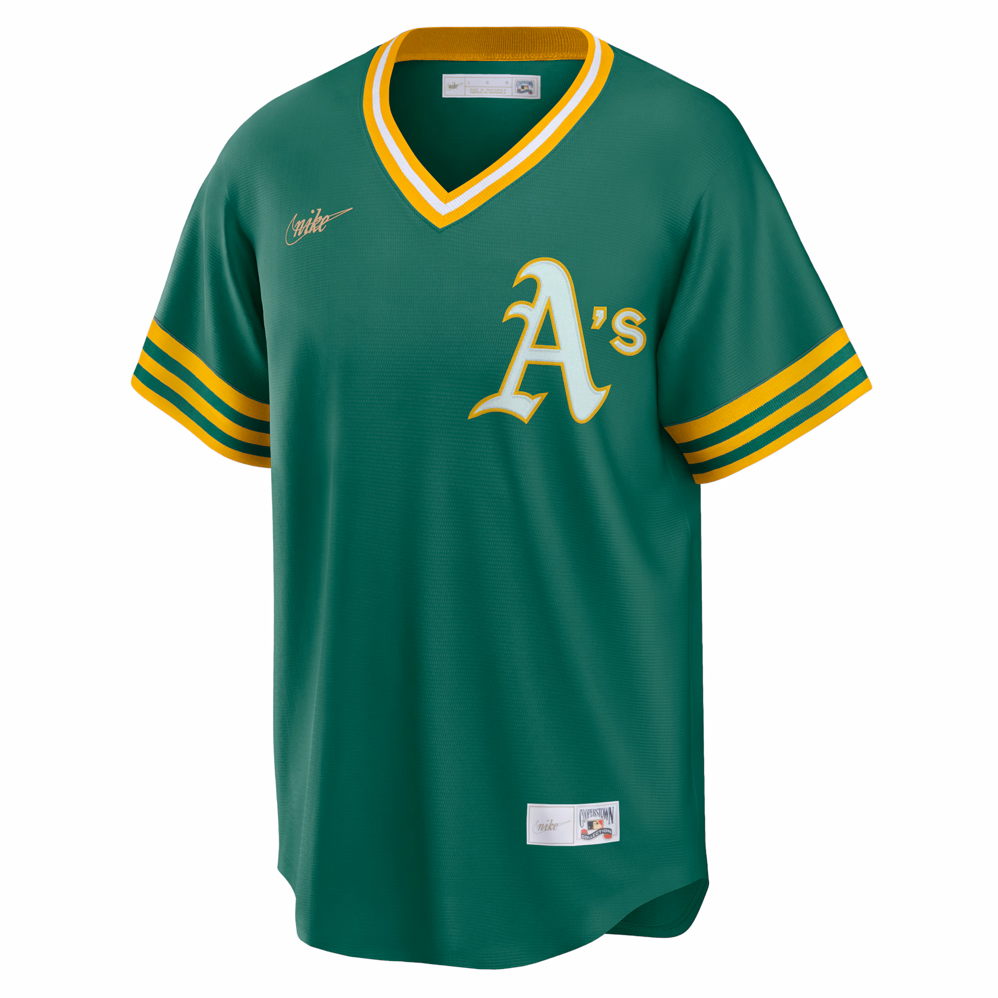 Reggie Jackson Athletics Nike Road Cooperstown Collection Player Jersey - Kelly Green