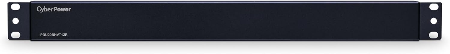 CyberPower PDU20BHVT12R Basic PDU, 208-230V, 20A (Derated to 16A), 12 Outlets, 1U Rackmount