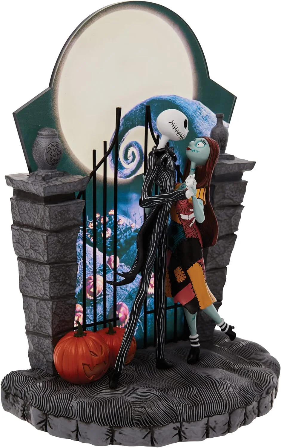 Nightmare Jack and Sally Dancing Light Statue, 9