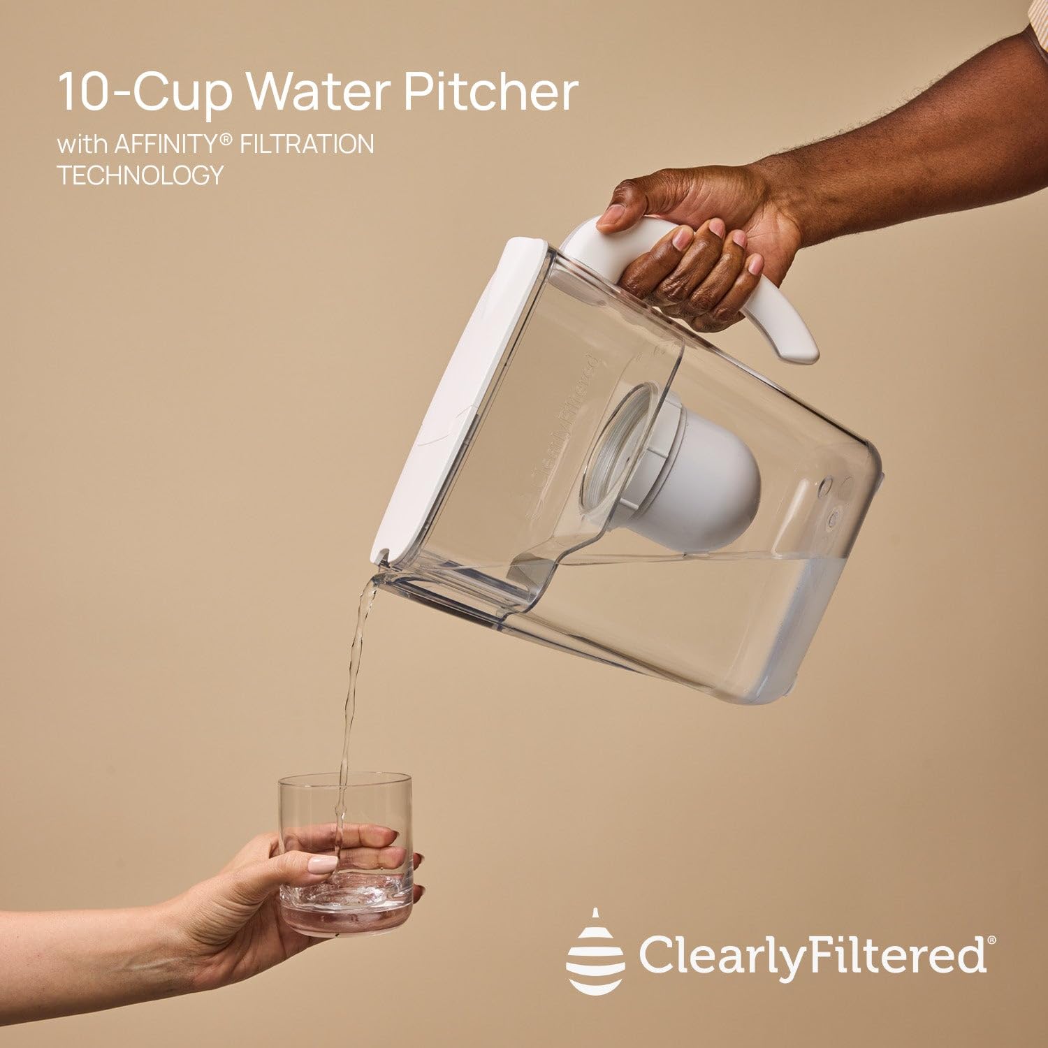 CLEARLY FILTERED No.1 Filtered Water Pitcher - Targets 365 Contaminants