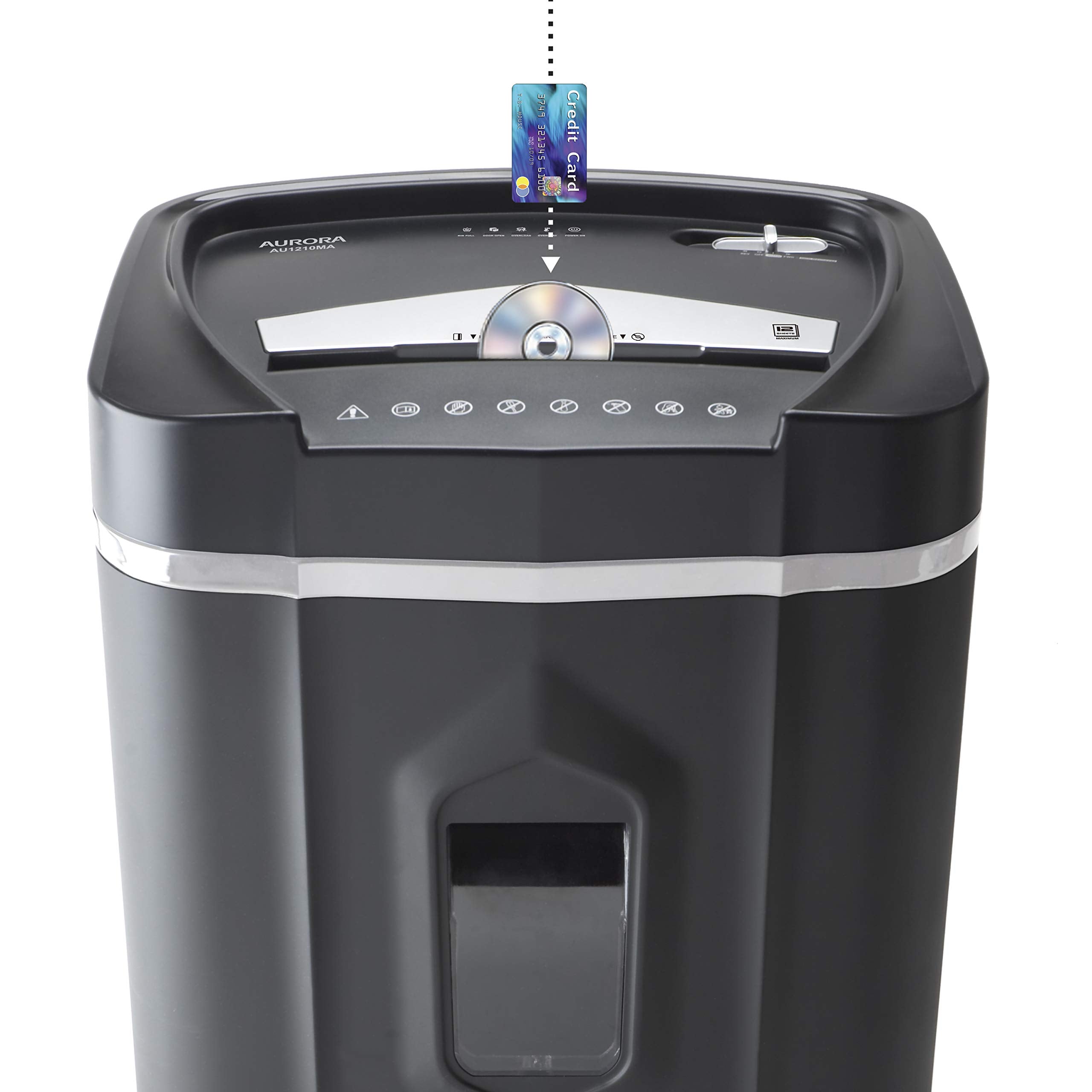AURORA AU1210MA Micro-Cut Shredder for Paper & CDs