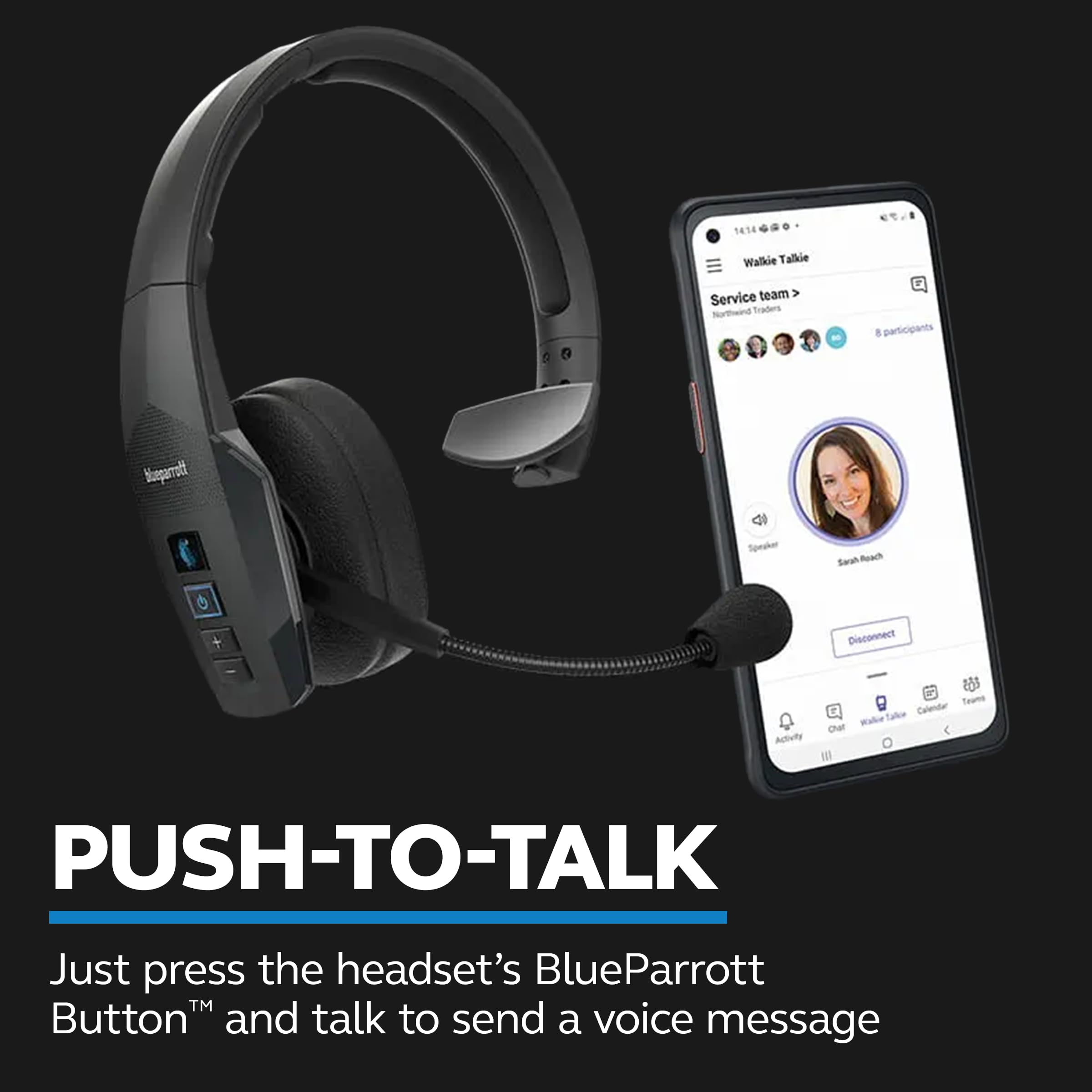 BLUEPARROTT B450-XT Bluetooth Wireless Headphones with Mic