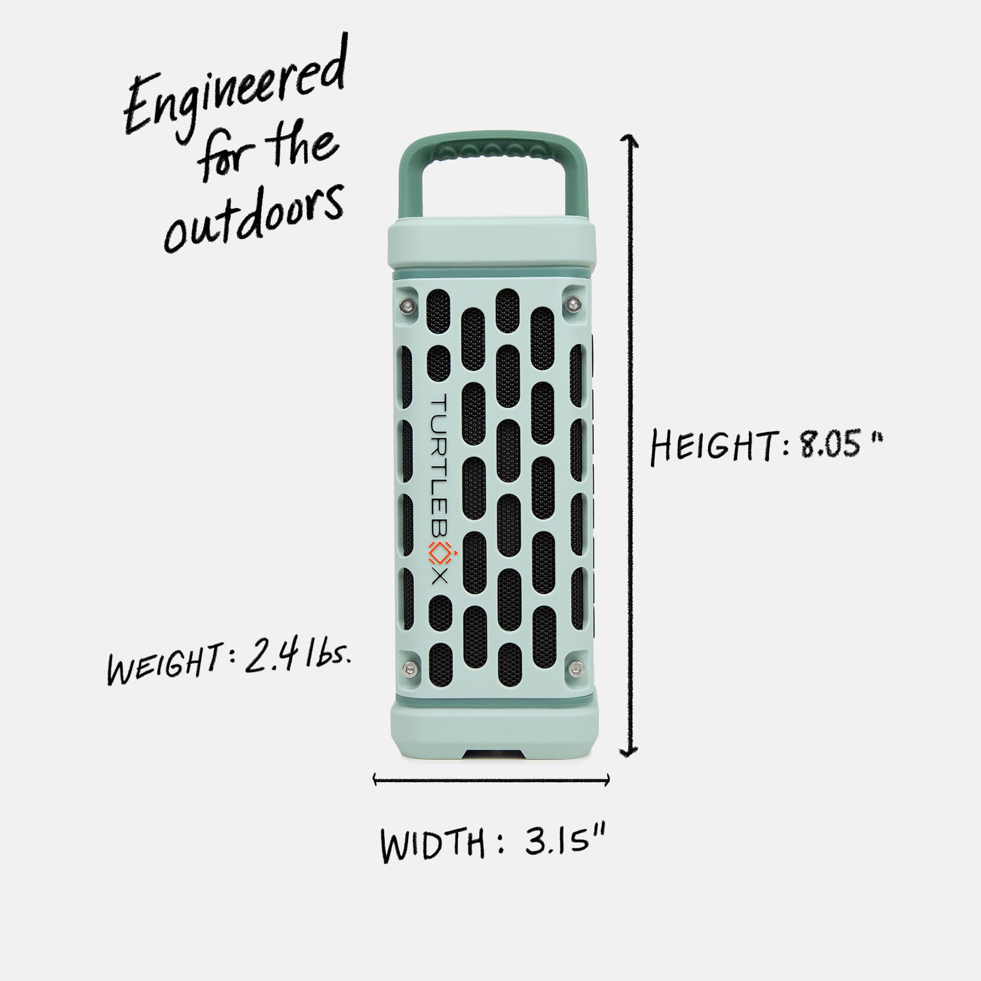 TURTLEBOX Ranger Outdoor Portable Bluetooth Speaker 5.4