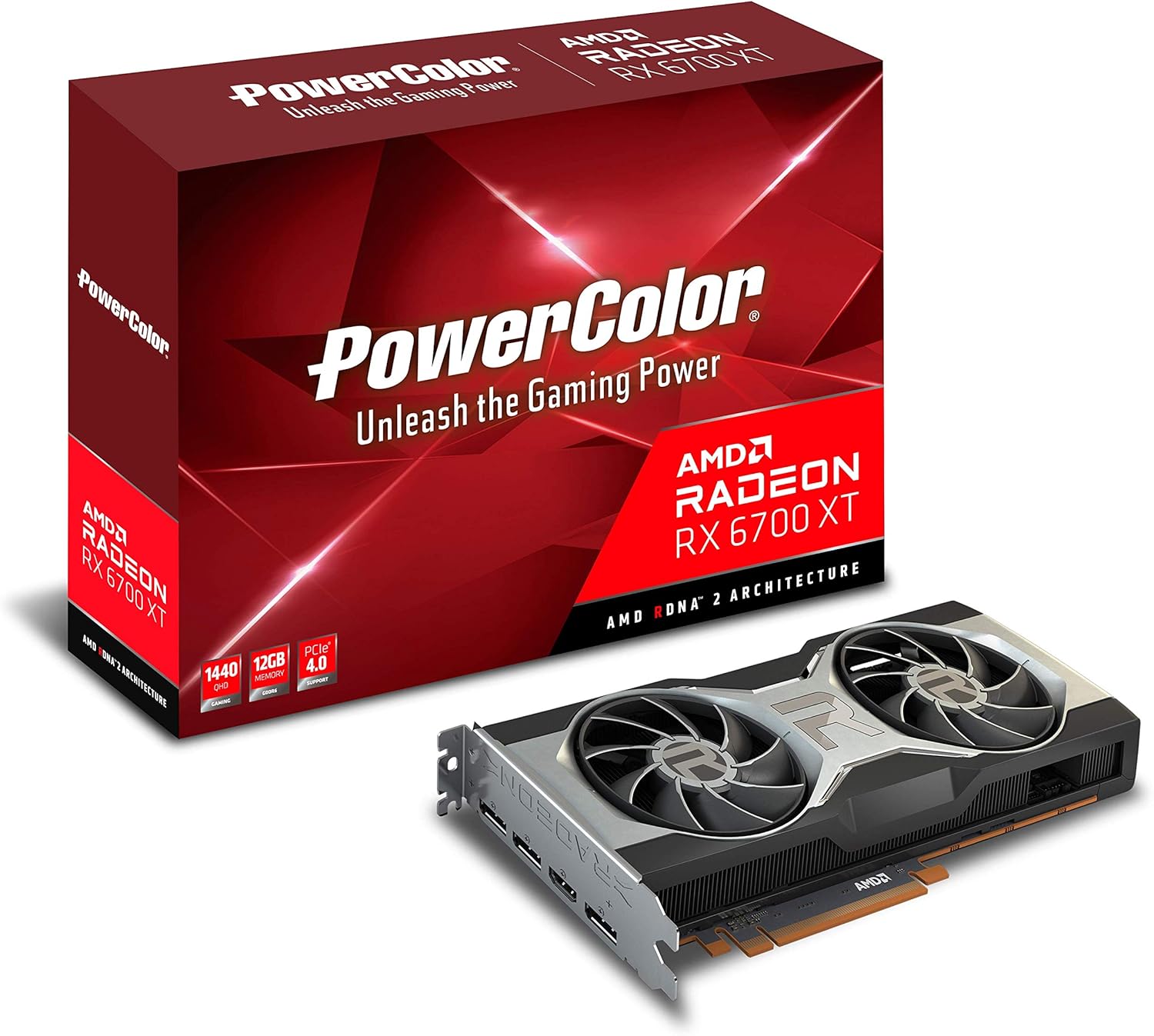 PowerColor AMD Radeon RX 6700 XT Gaming Graphics Card with 12GB GDDR6 Memory, PCIe 4.0, HDMI 2.1, AMD Infinity Cache