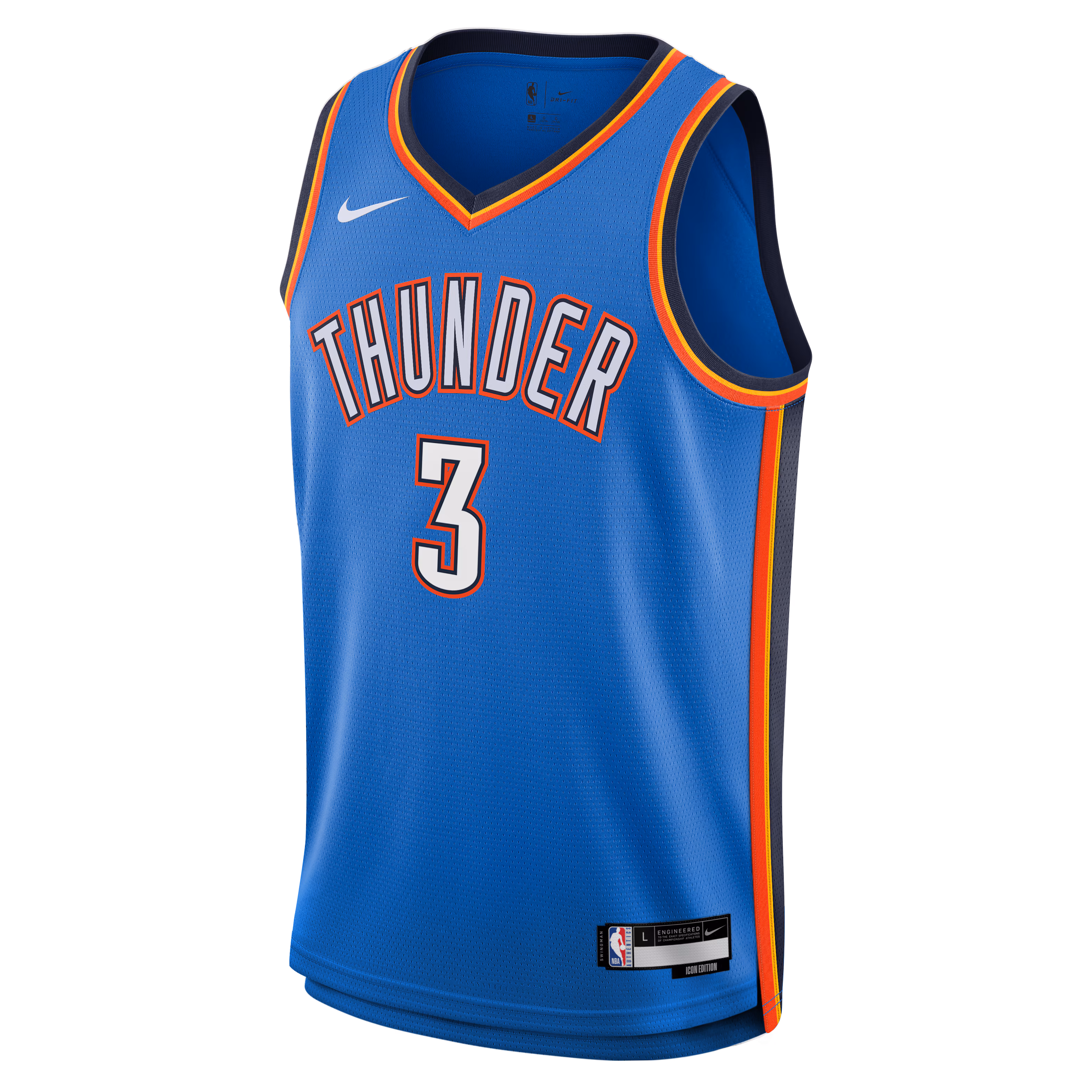 Jared McCain Oklahoma City Thunder Nike Youth Swingman Jersey - Icon Edition - Blue