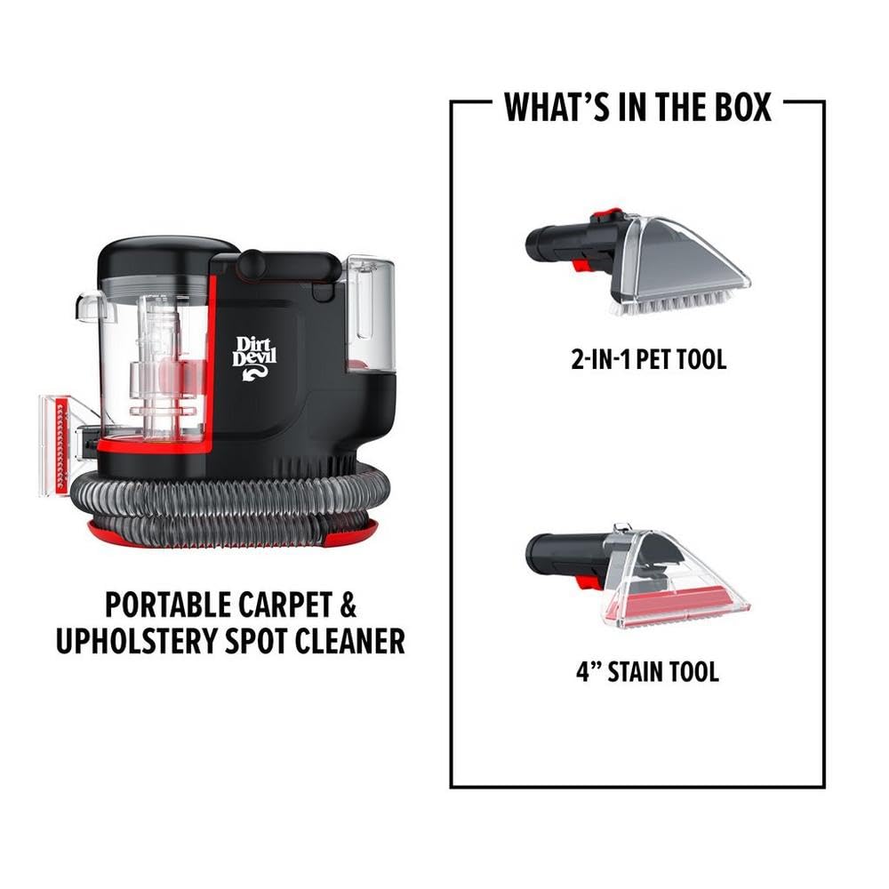 DIRT DEVIL Portable Spot Cleaner Machine for Carpets & Upholstery