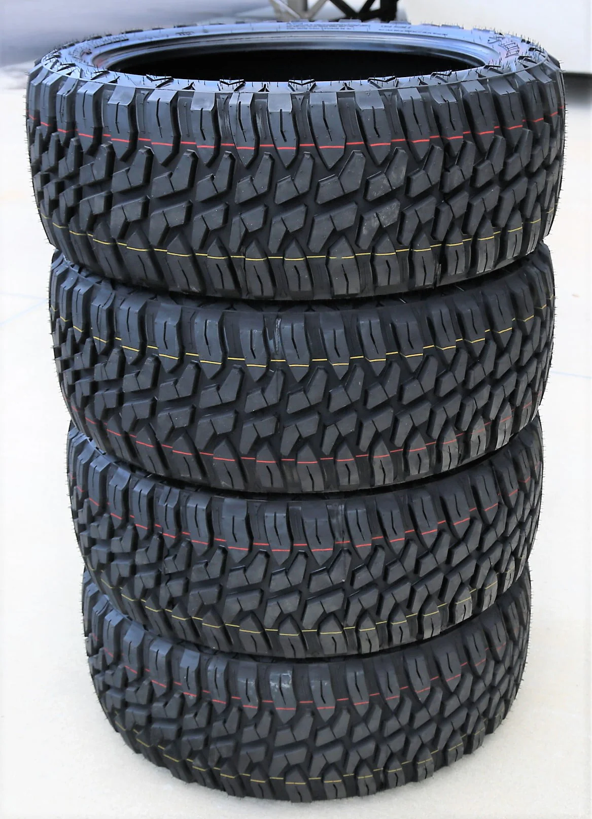 Set of 4 (four) 275/65R20 126/123Q E (10 ply) M/T mud tires