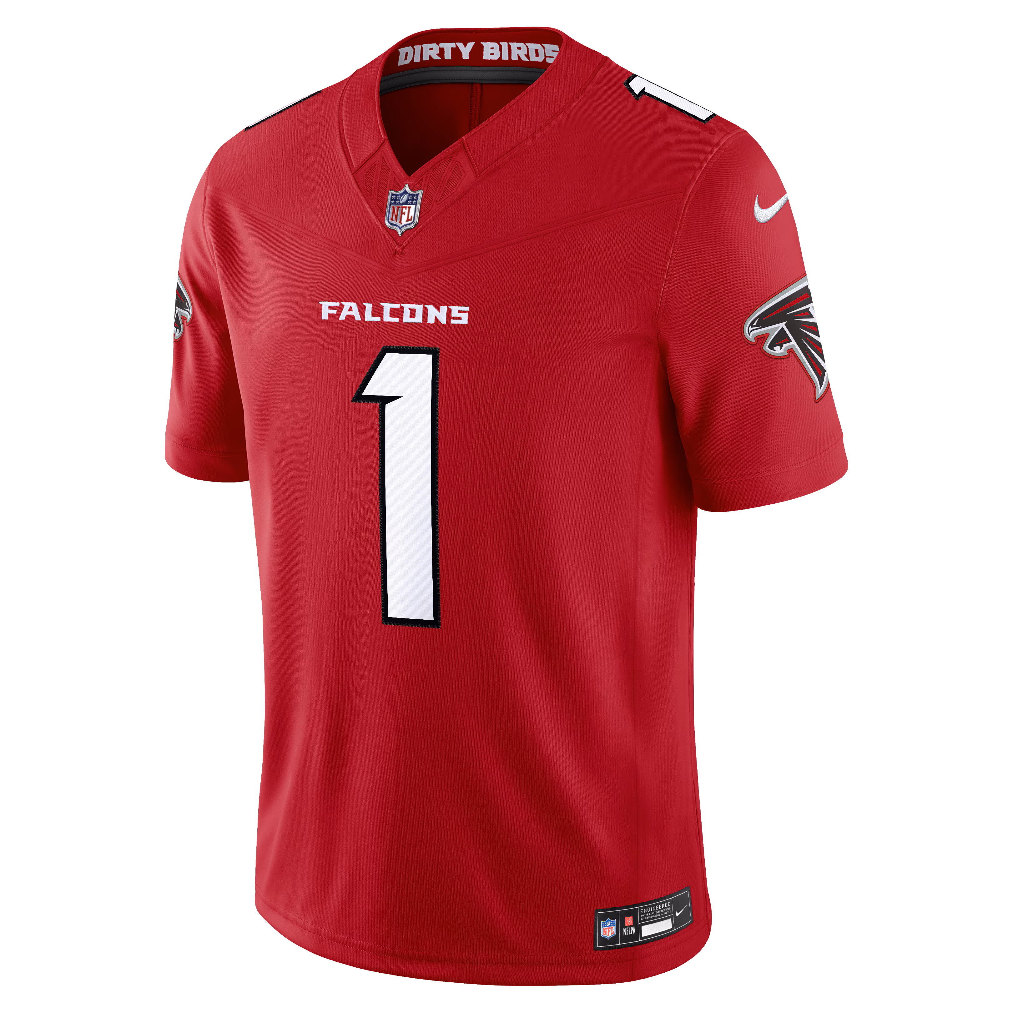 Dirty Birds Atlanta Falcons Nike Vapor F.U.S.E. Stitched Limited Jersey - Red