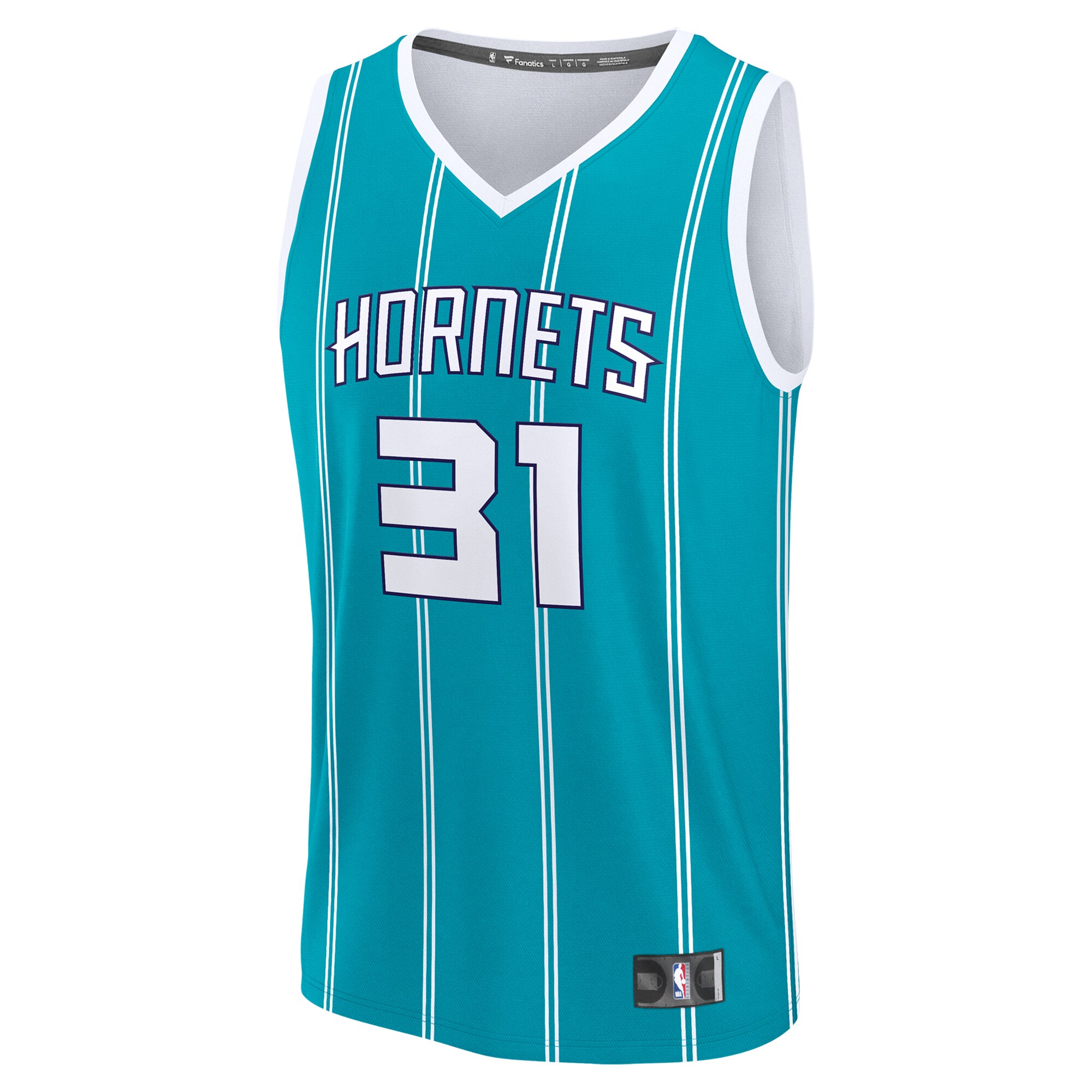 Tidjane Salaun Charlotte Hornets Fanatics 2024 NBA Draft Fast Break Player Jersey - Icon Edition - Teal
