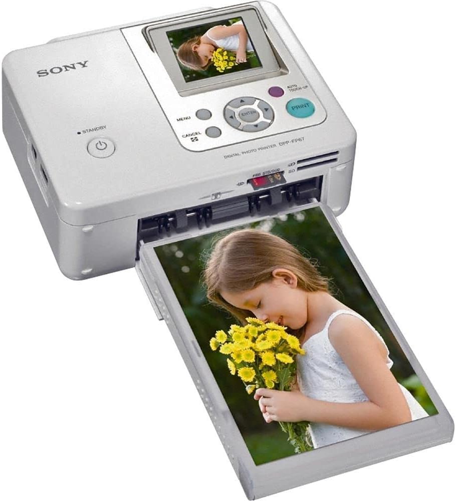 Sony DPP-FP67 Picture Station Photo Printer with Built-in 2.4-Inch LCD Tilt-Adjustable Display