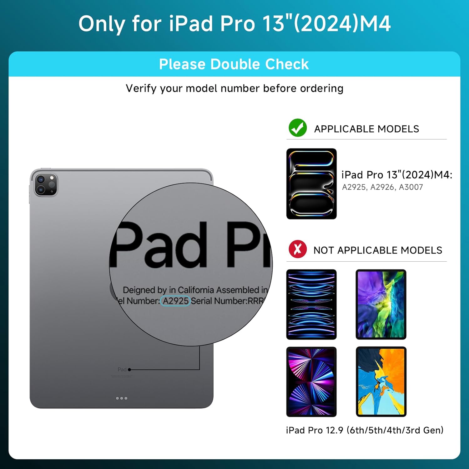 Transparent Case with Keyboard for iPad Pro 13 inch(M5/M4, 2025/2024), iPad Pro 13,7-Color Backlit,Magic Wireless Keyboard, 360°Rotating,Multi-Touch trackpad,Pencil Holder,with Shortcuts,Blue