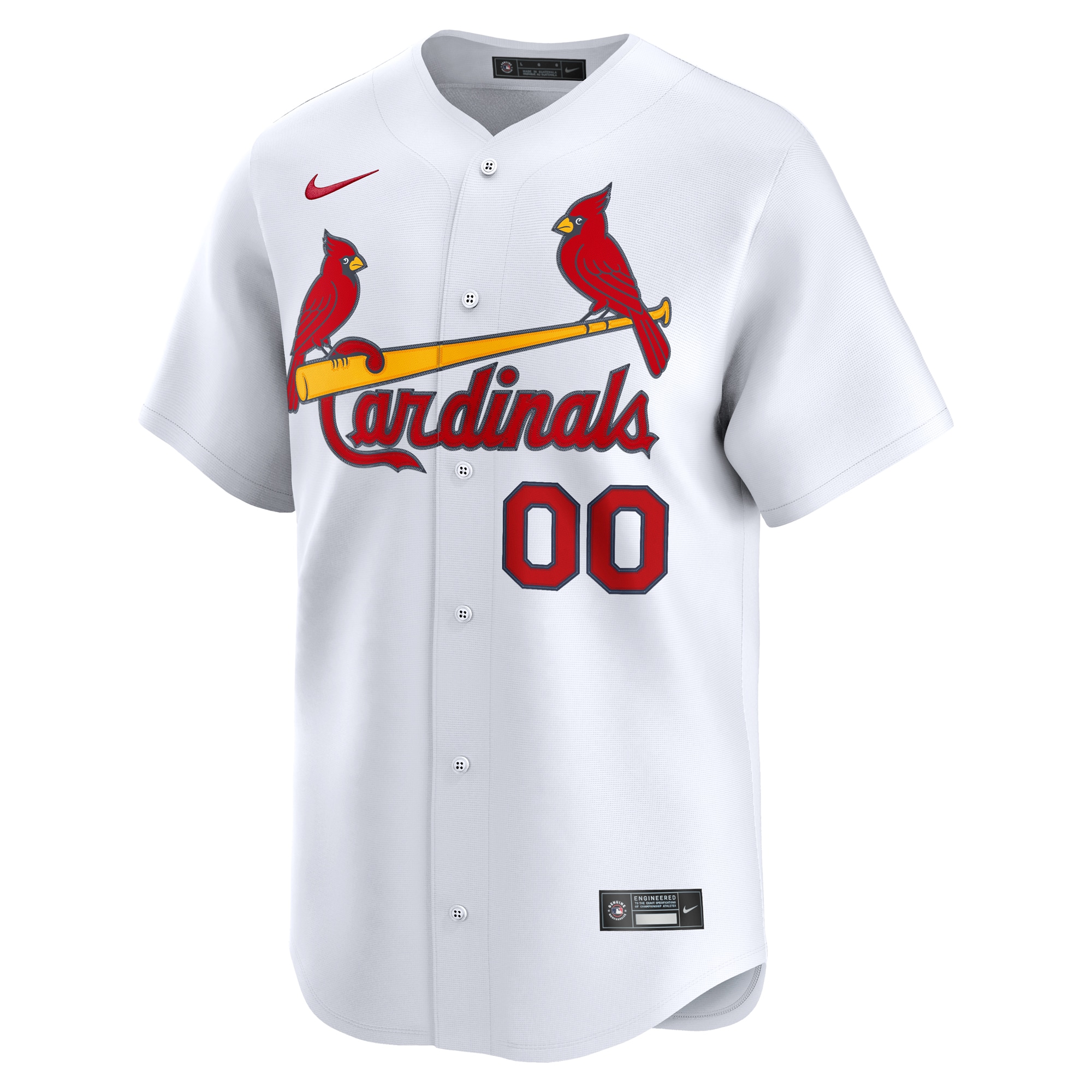 St. Louis Cardinals Nike Home Limited Custom Jersey - White