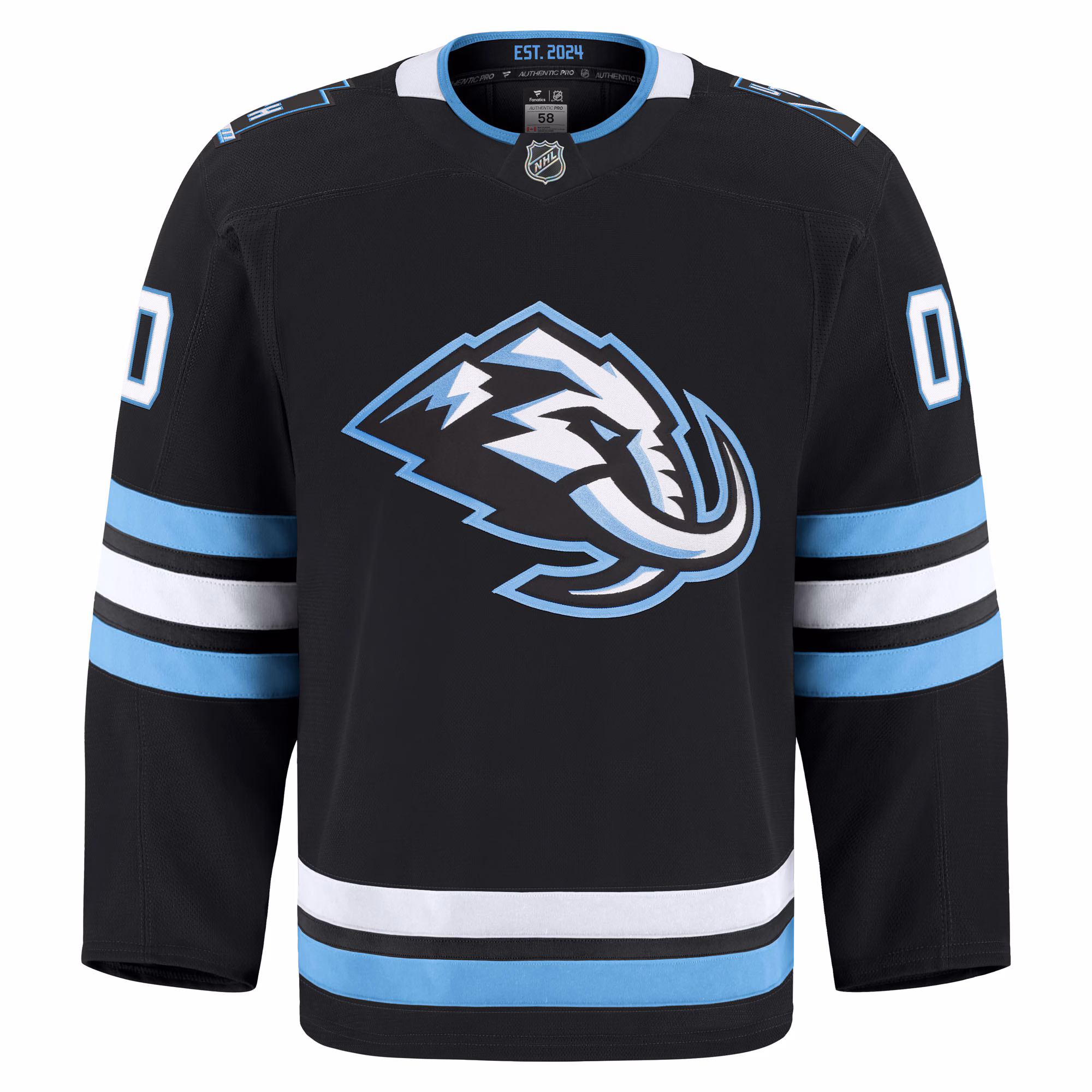 Utah Mammoth Fanatics Home Authentic Pro Custom Jersey - Black