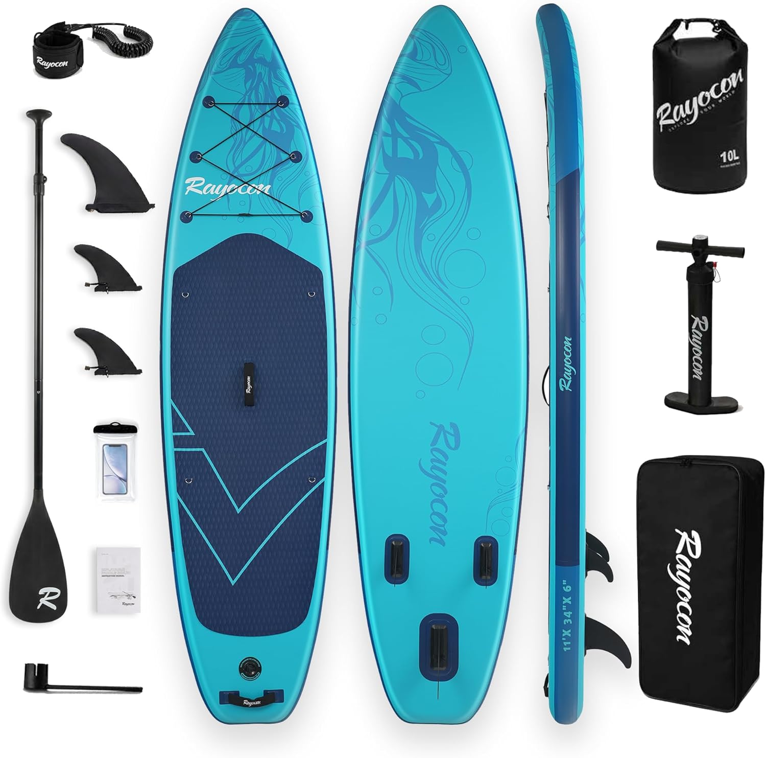 Inflatable Stand Up Paddle Board 11'×34